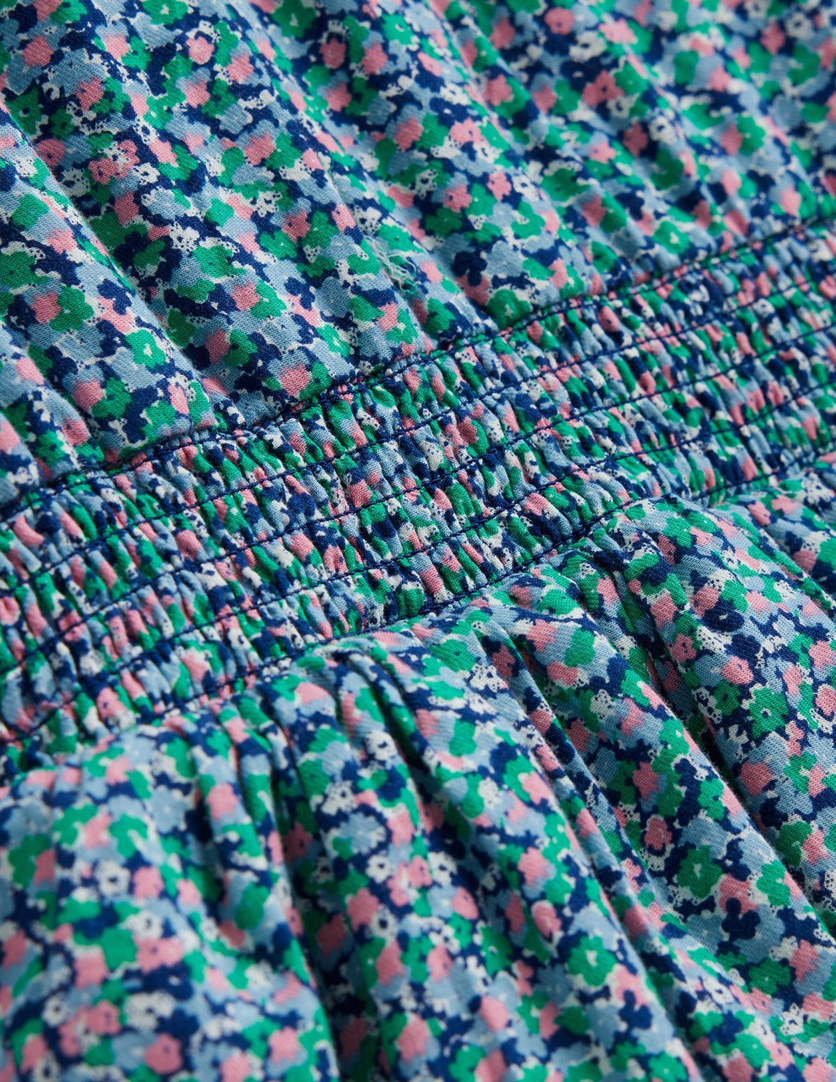 Frill Cotton Dress-Ditsy Floral-3