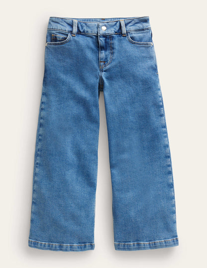 Wide Leg Trouser-Mid Vintage Blue-1