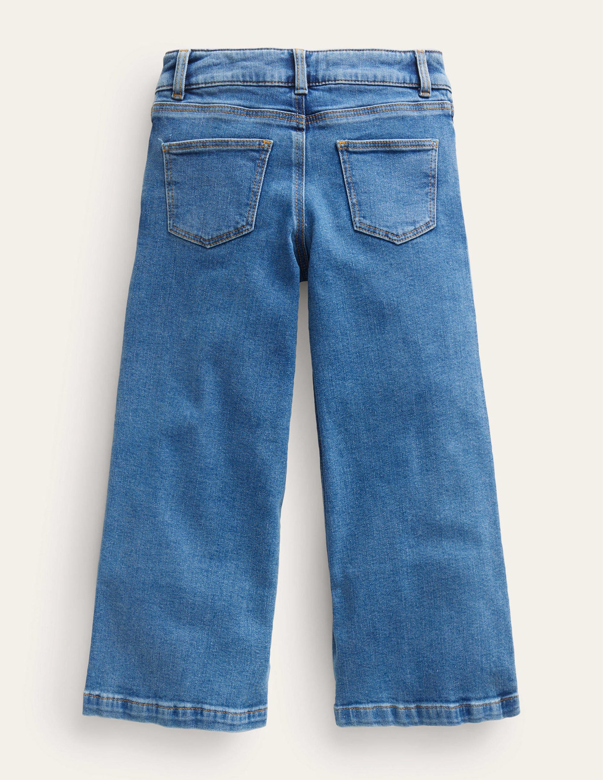 Wide Leg Trouser-Mid Vintage Blue-2