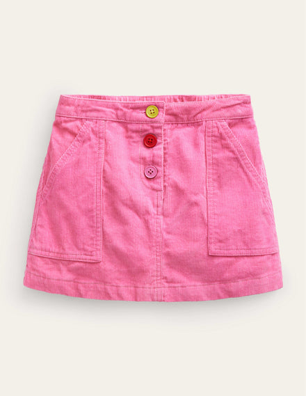 A-Line Mini Skirt-Mid Pink