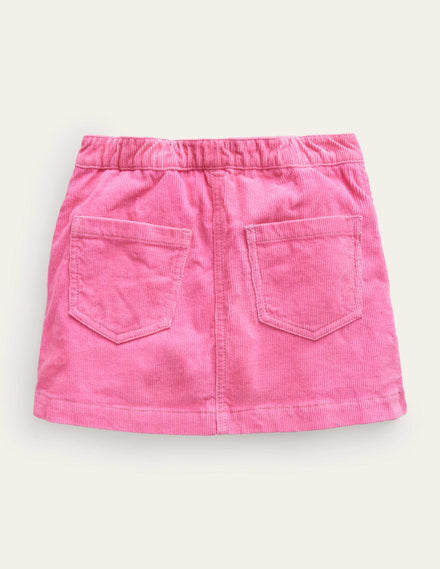 A-Line Mini Skirt-Mid Pink