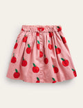 Pull On Twirly Skirt-Almond Pink Apples