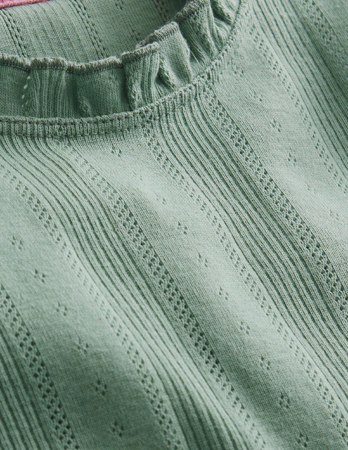 Pointelle Vest-Smoke Green - Image 3