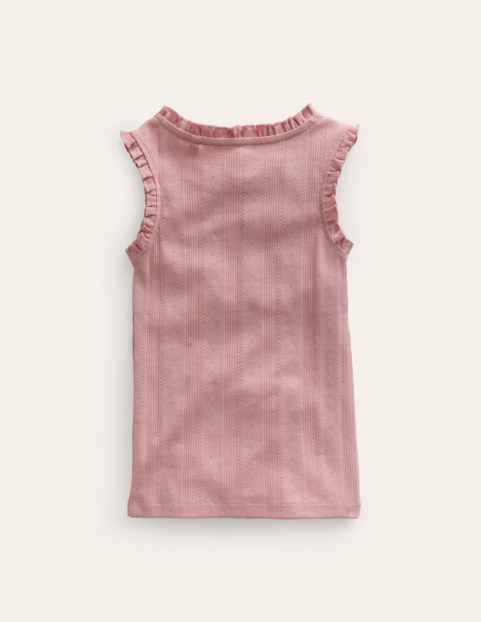 Pointelle Vest-Vintage Pink-2