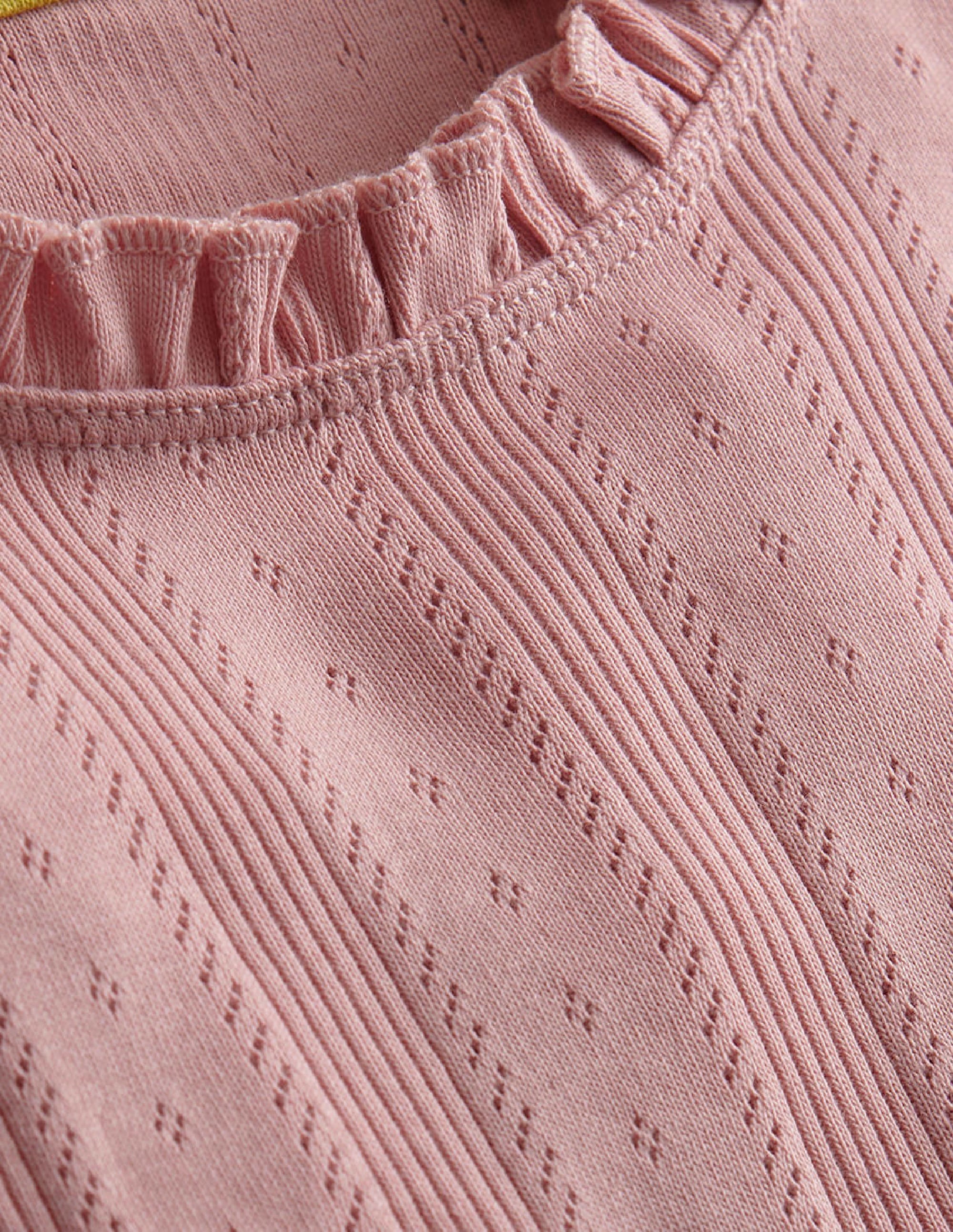 Pointelle Vest-Vintage Pink - Image 3