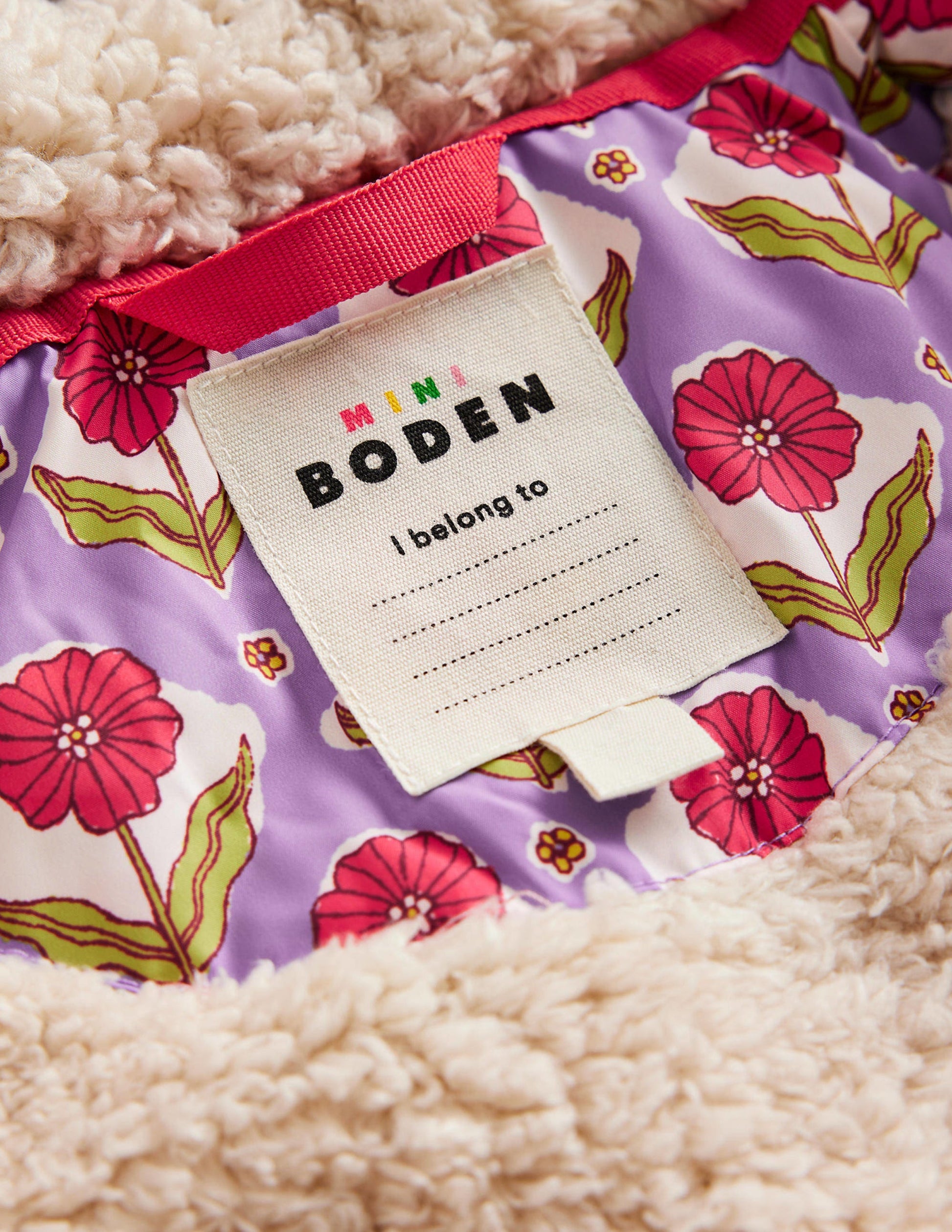Scallop Quilted Anorak-Aster Purple Woodblock Flower-4