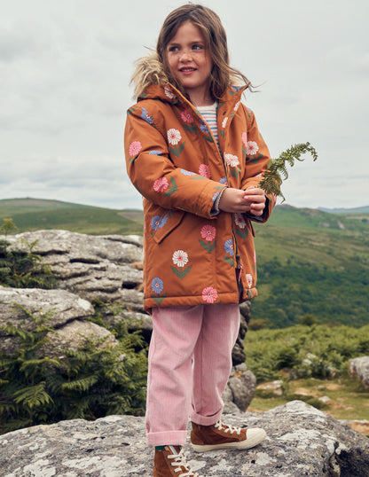 Authentic Waterproof Parka-Butterscotch Floral-5