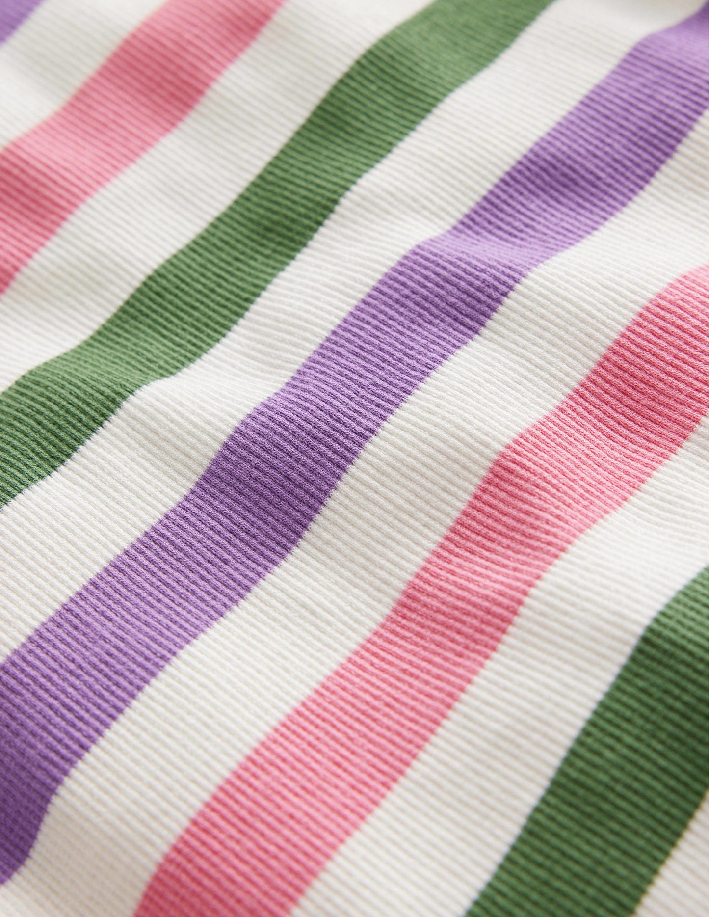 Cropped Long Sleeve T-shirt-Carousel/Aster