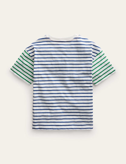 Boxy Short Sleeve Breton-Ivory/College Navy-3