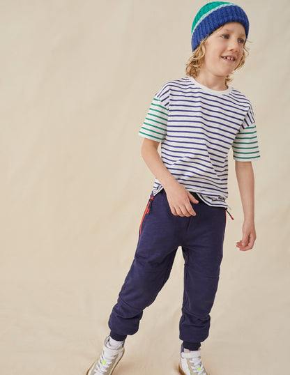 Boxy Short Sleeve Breton-Ivory/College Navy-1