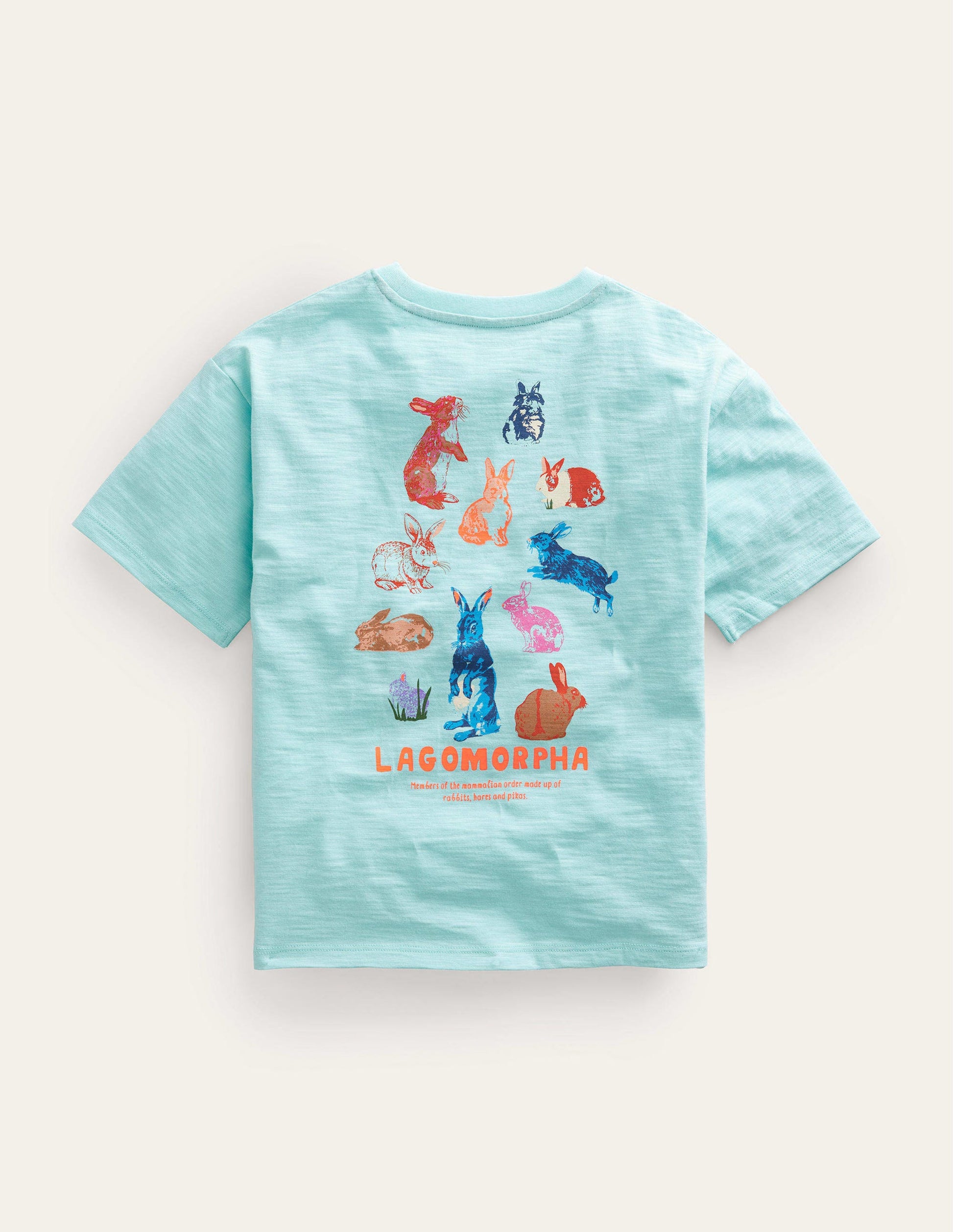 Relaxed Printed T-shirt-Opal Green-2