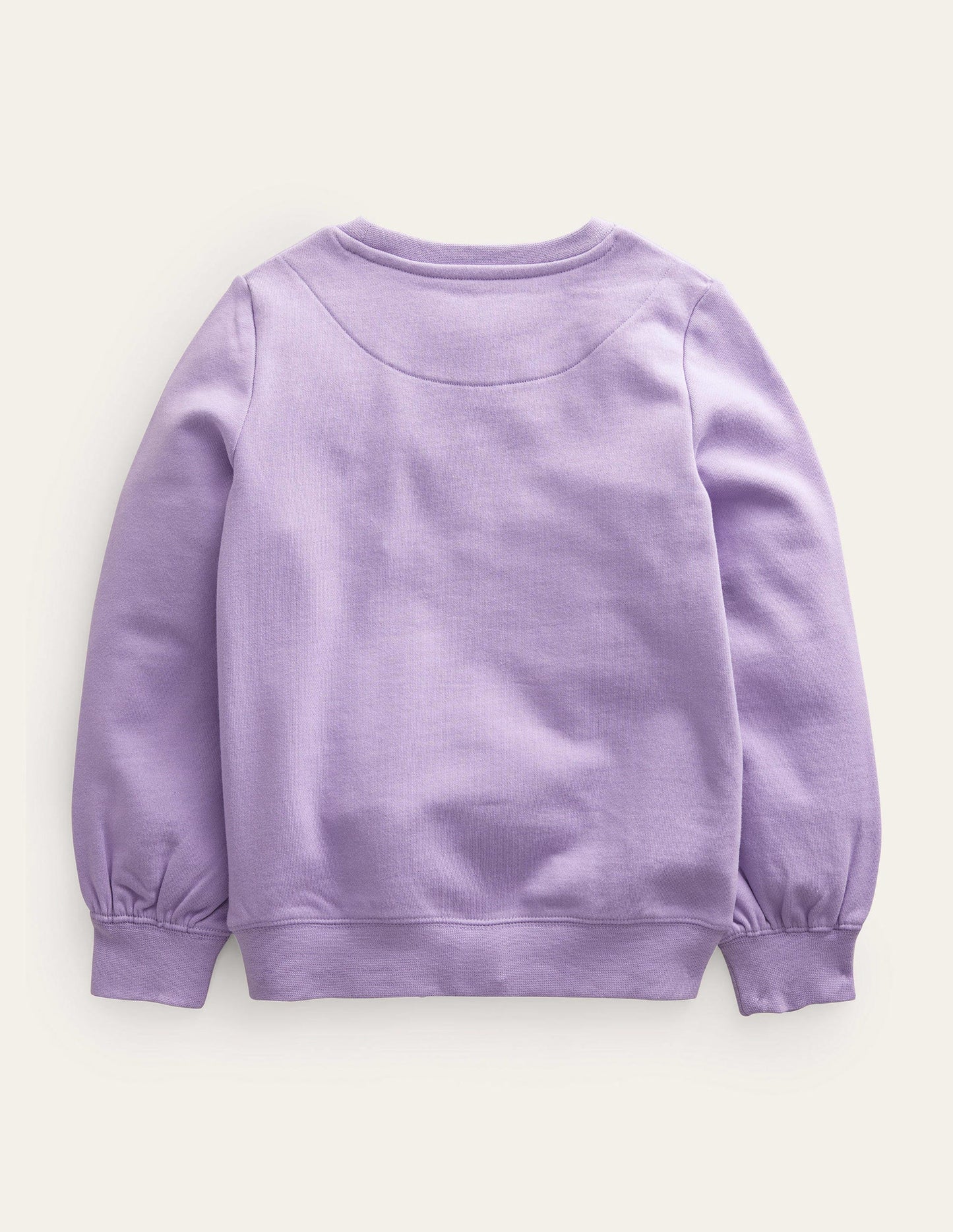 Logo Applique Sweatshirt-Misty Lavender Purple
