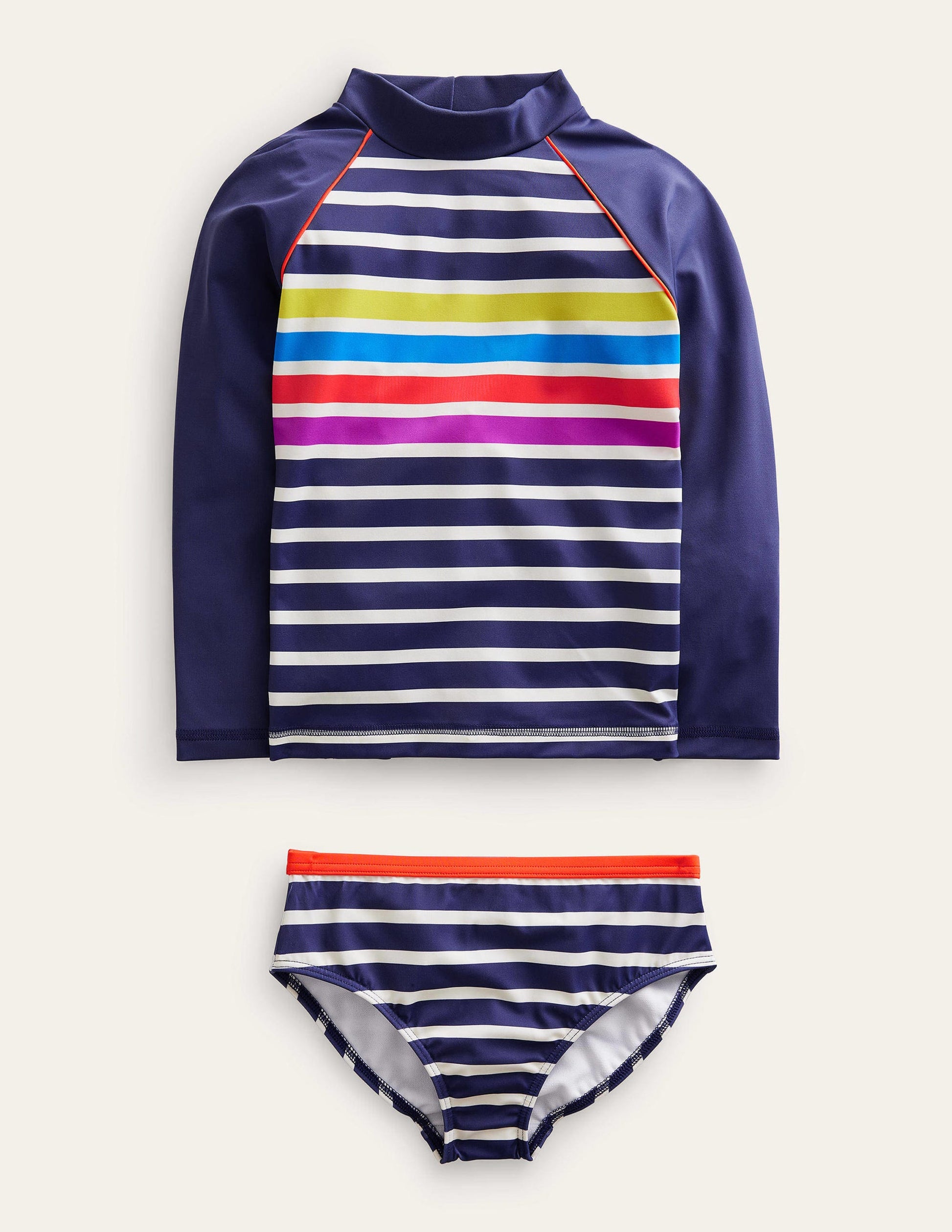 Rash Vest Set-Multi Placement Stripe-1