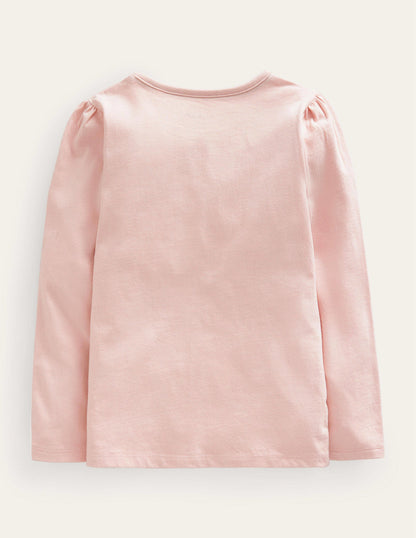 Embroidered T-Shirt-Provence Dusty Pink-2