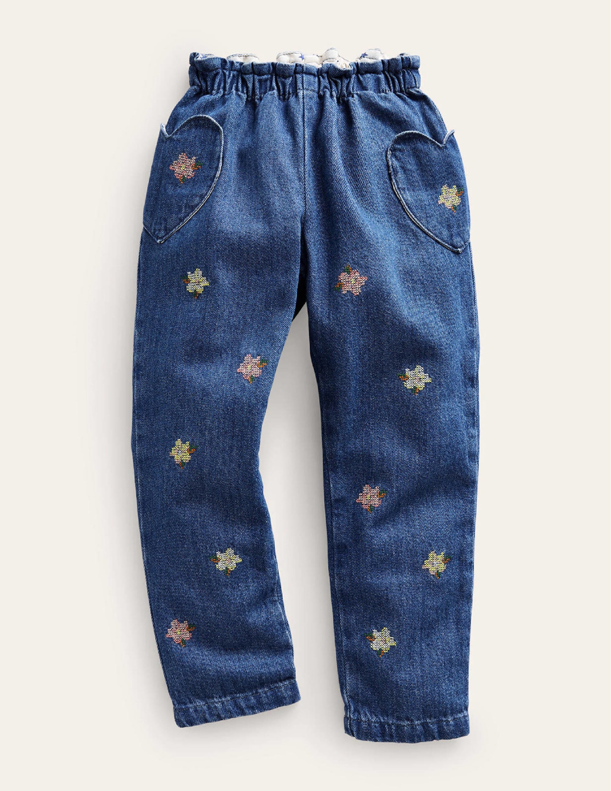 Embroidered Pull-on Trouser-Mid Vintage Embroidery - Image 1