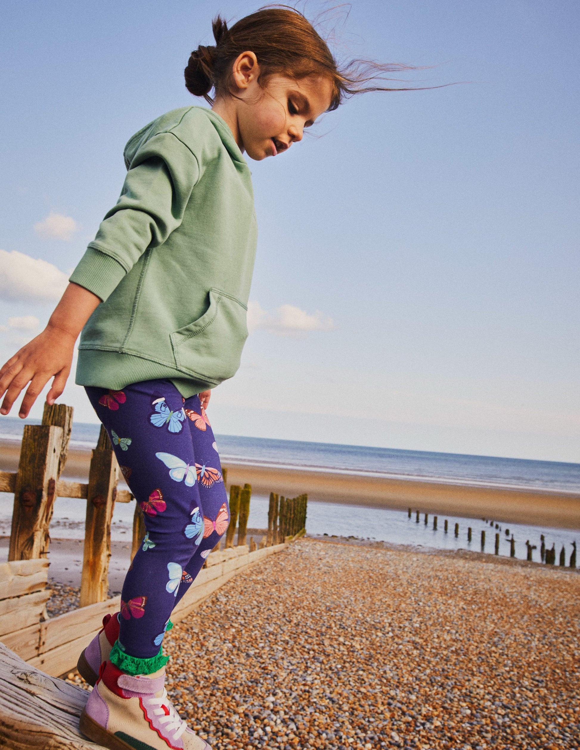 Fun Leggings-Sapphire Blue Enchanted Forest-4