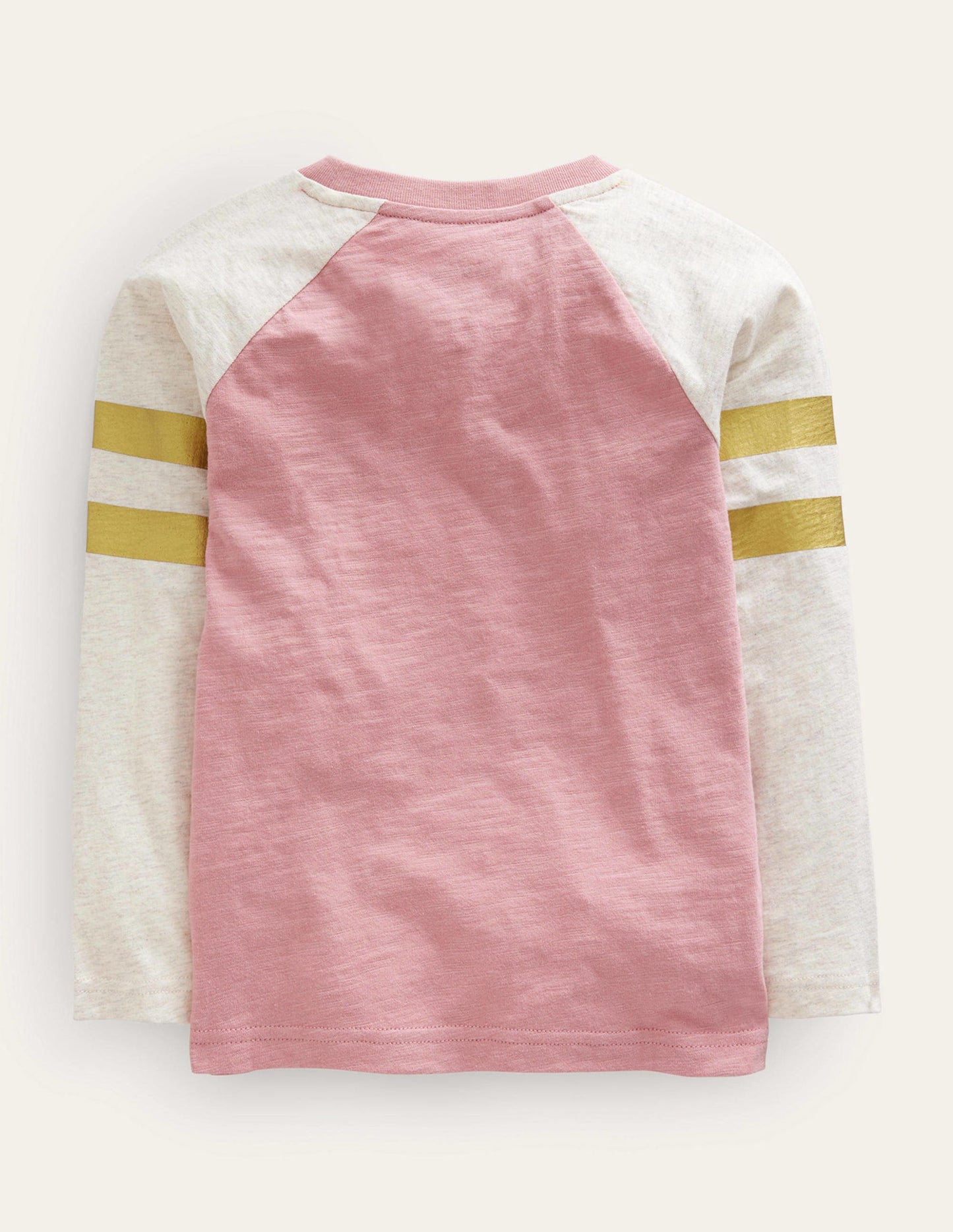 Colourblock Raglan T-shirt-Almond Pink