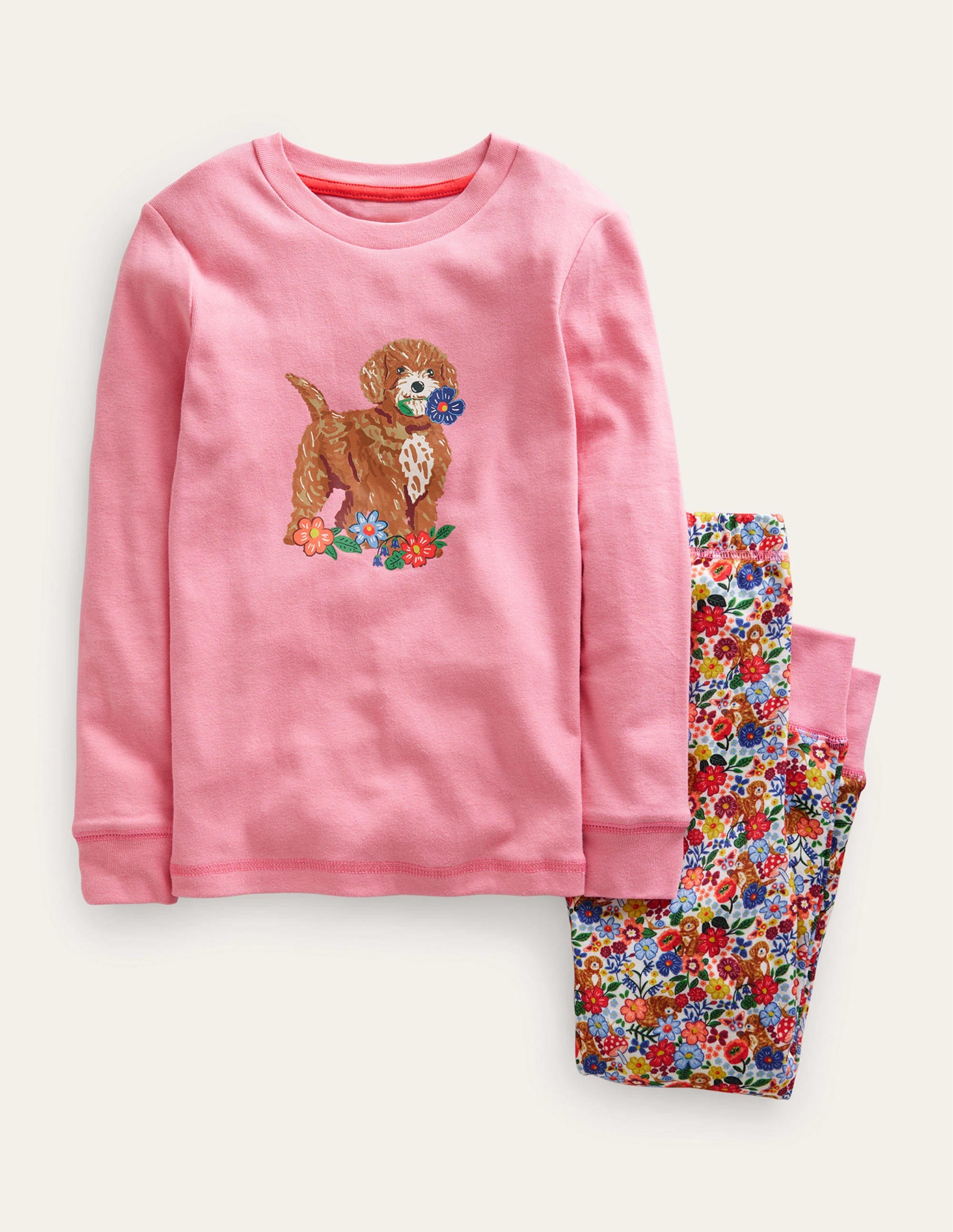 Snug Long John Pyjamas-Multi Micro Pups - Image 1