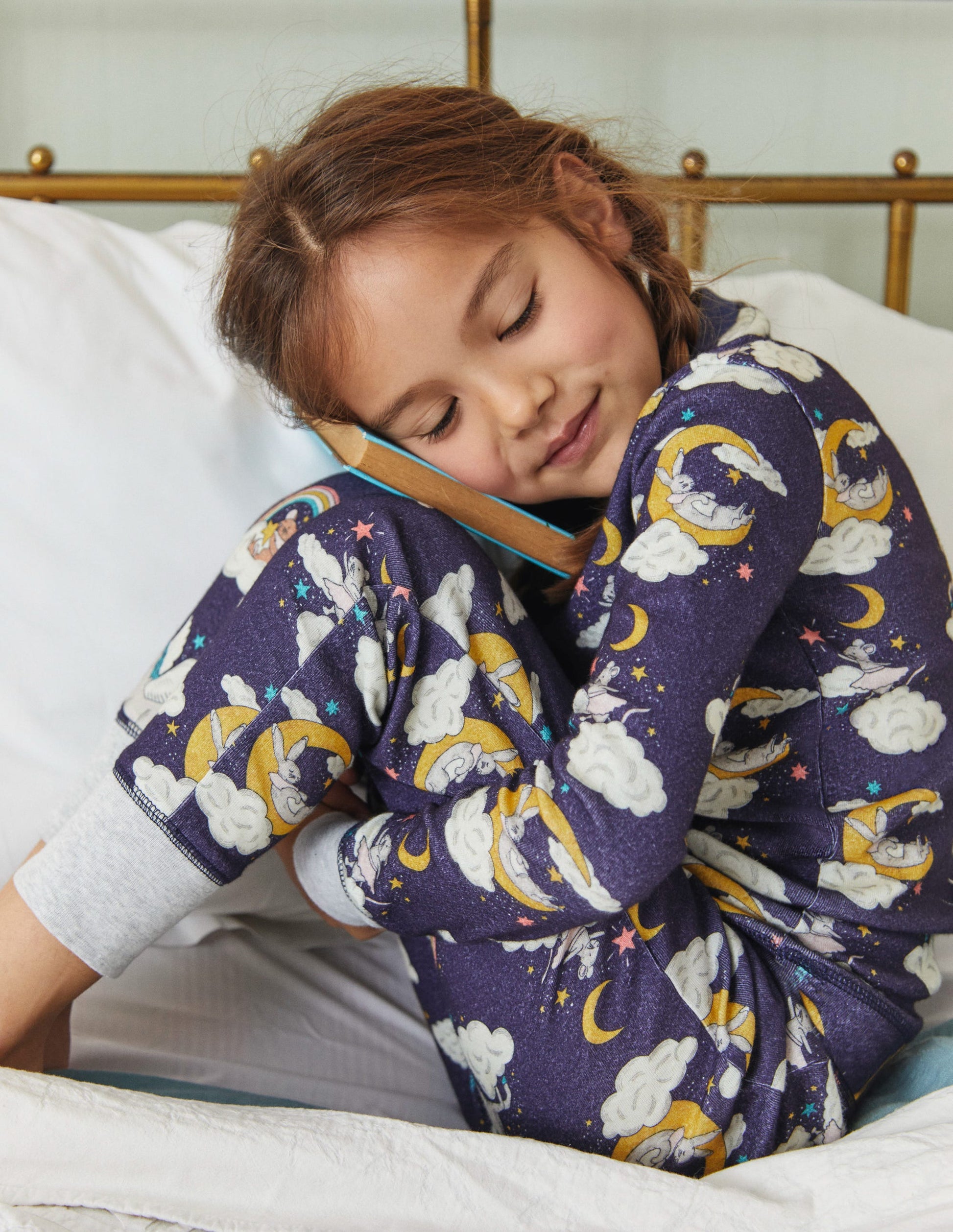 Snug Glow-In-The-Dark Pyjamas-College Navy Magical Sky-5