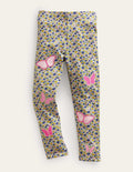 Appliqué Leggings-Multi Floral Butterfly