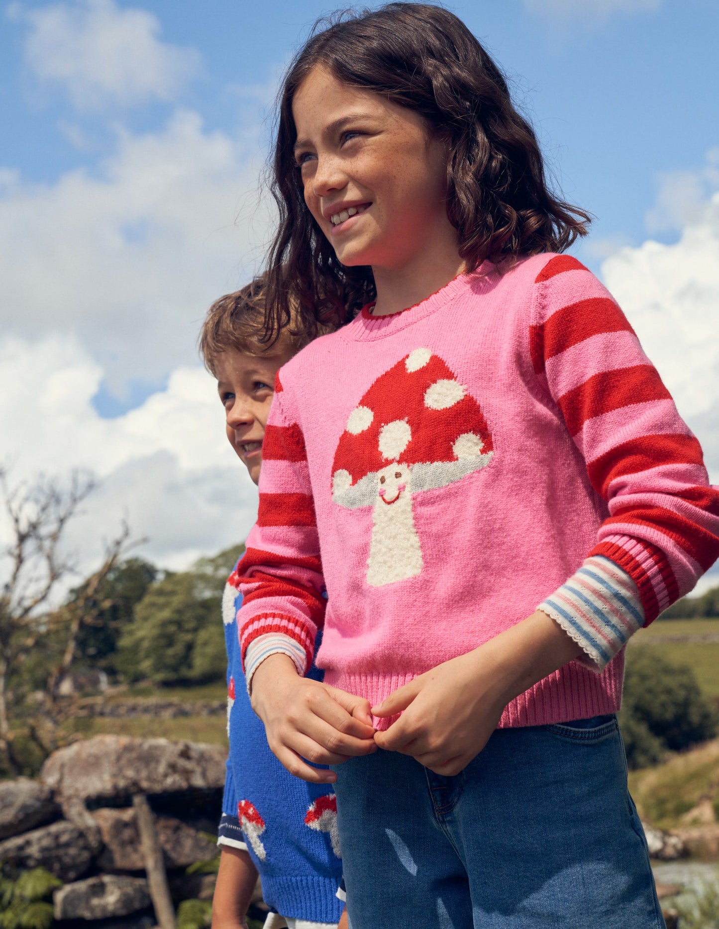Boucle Toadstool Jumper-Azalea Toadstool