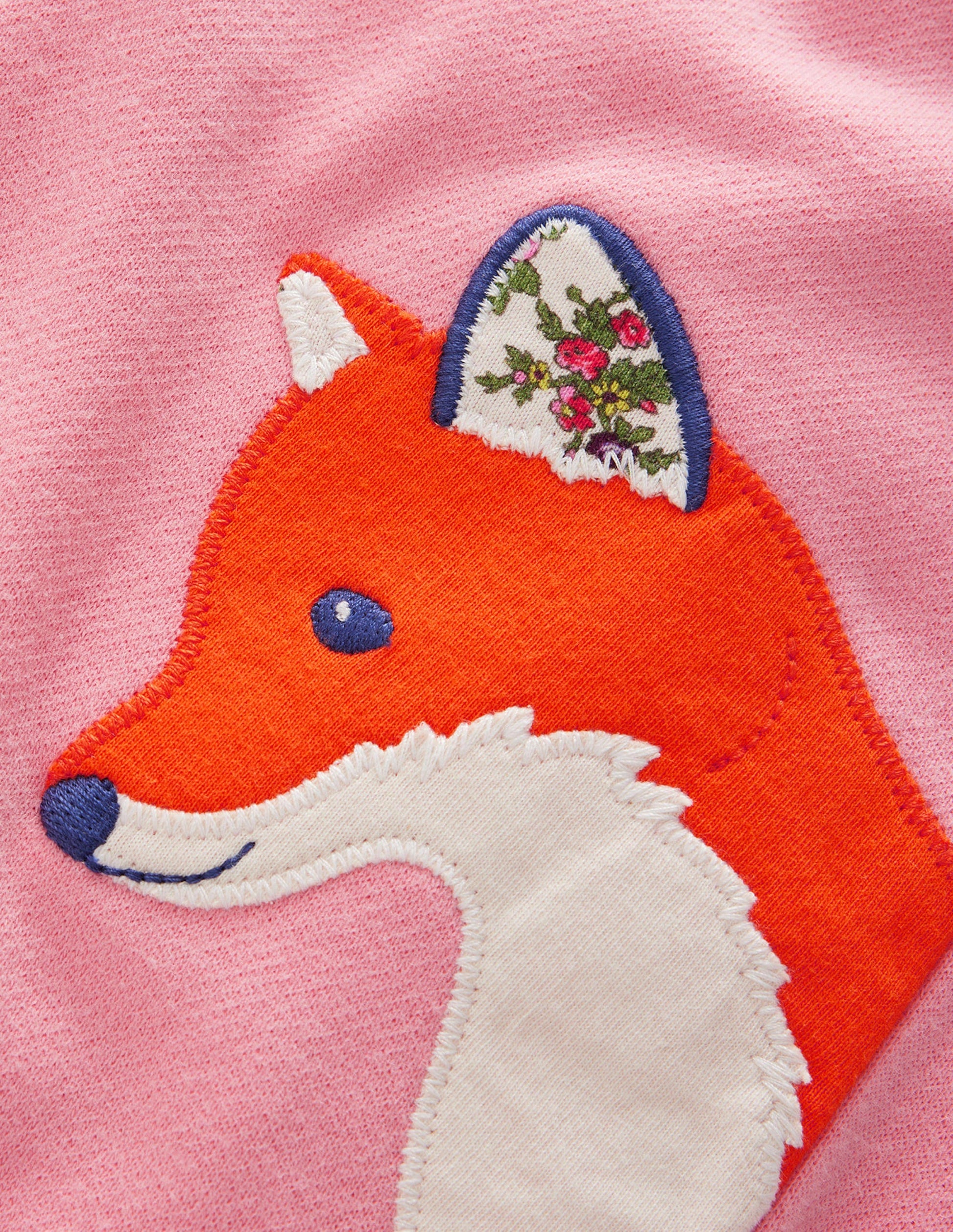Appliqué Joggers-Almond Pink Animals-3
