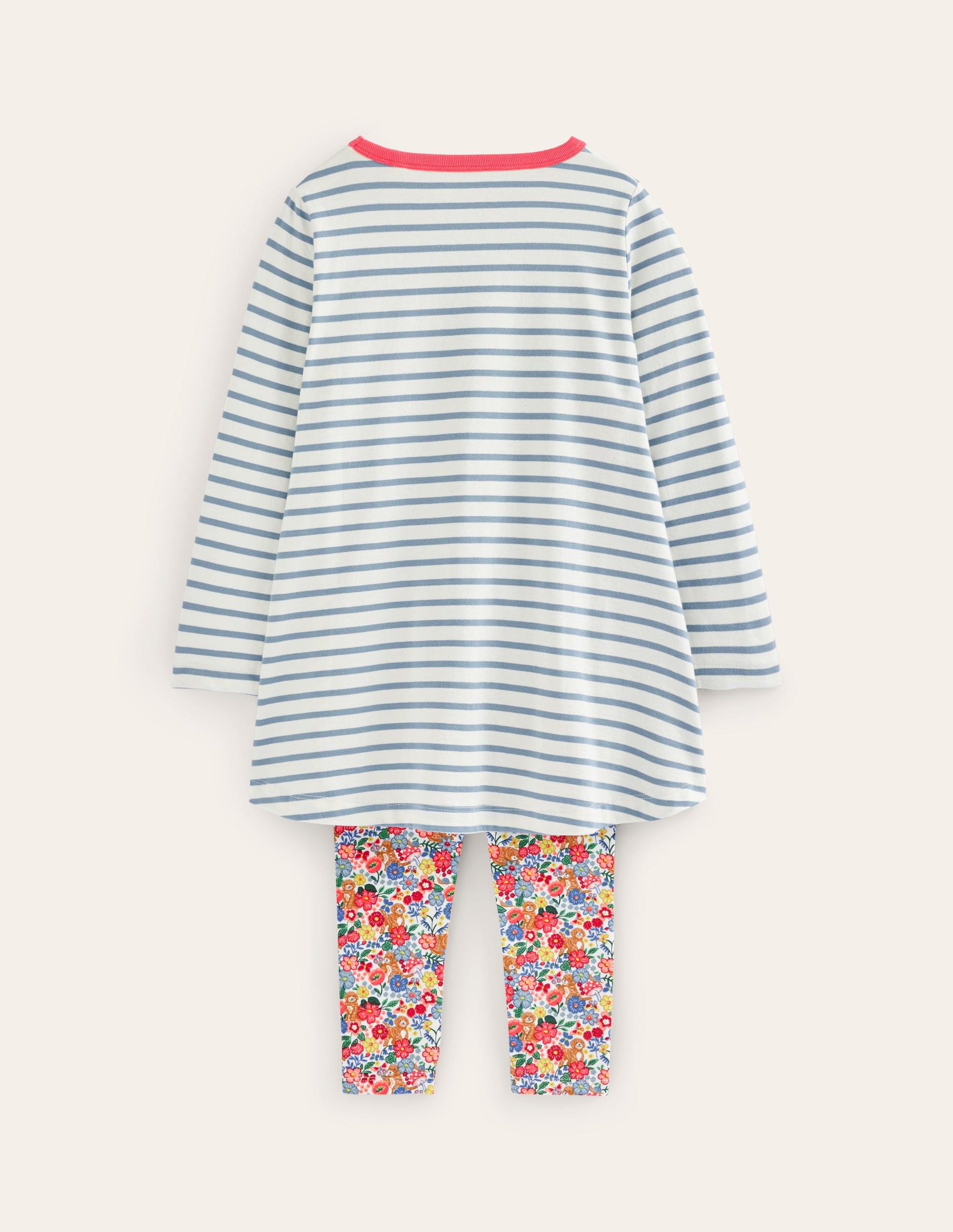 Tunic and Leggings Set-Dusk Blue/Ivory-2