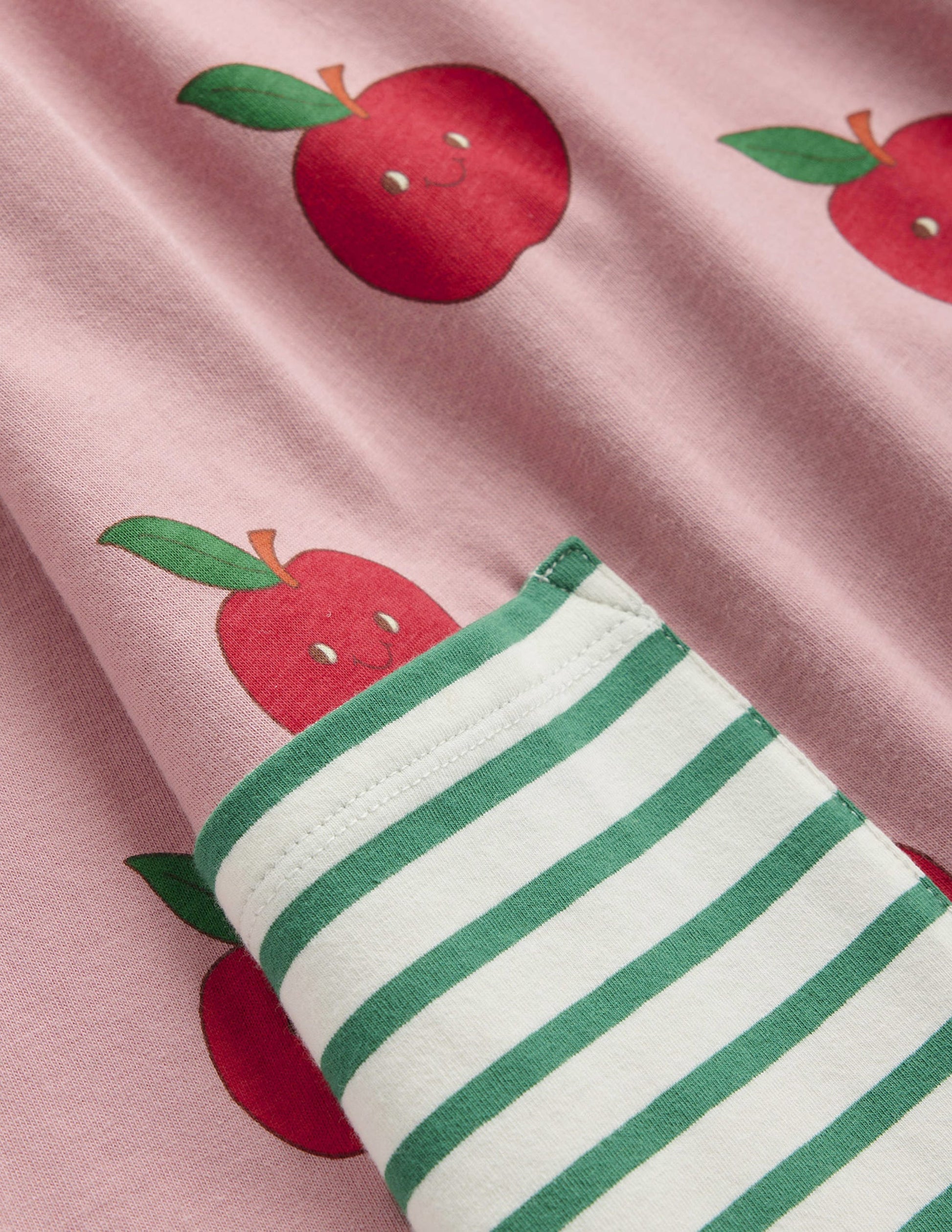 Tunic and Leggings Set-Almond Pink Apples-3