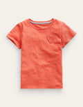 Heart Pocket T-shirt-Jam Red