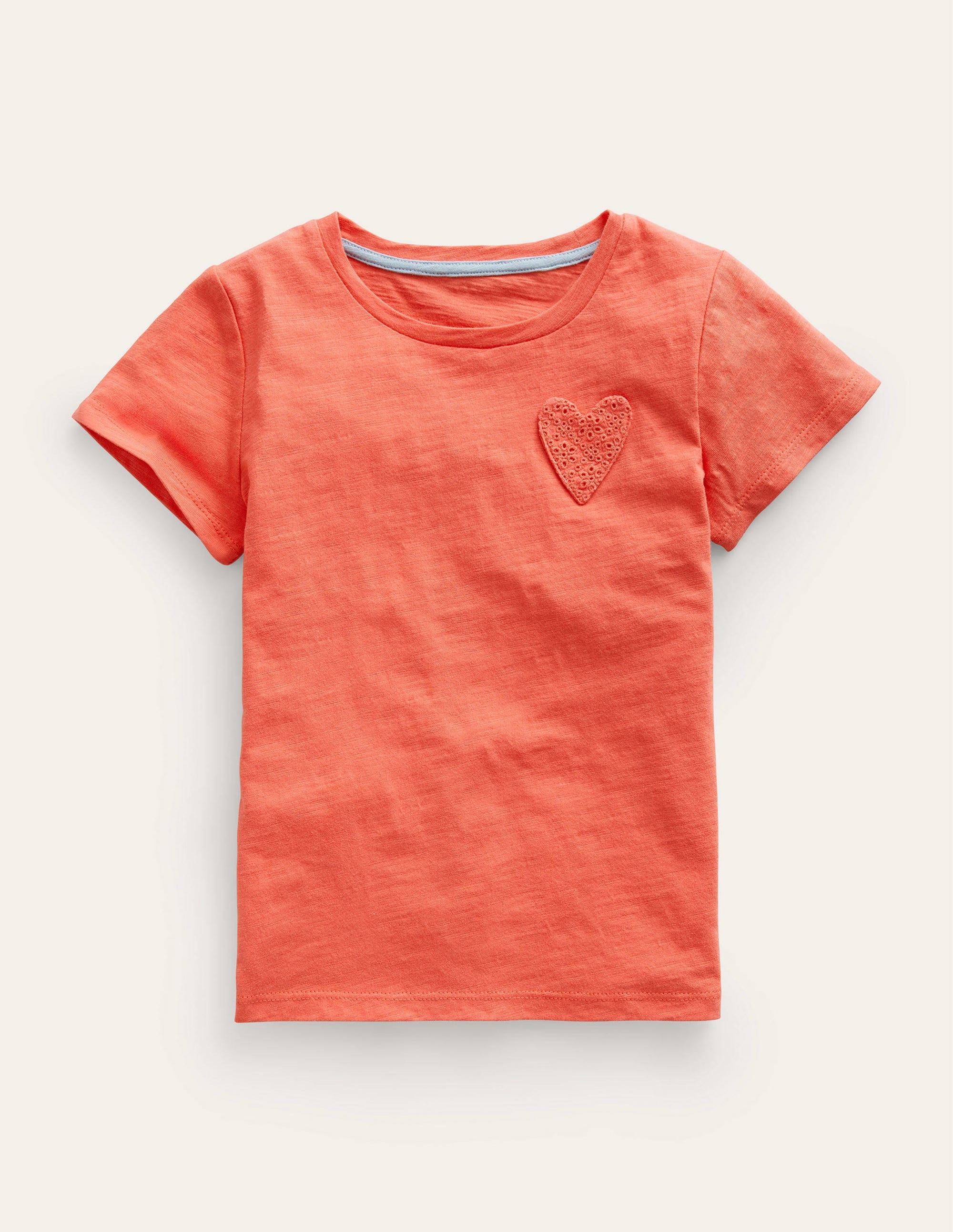 Heart Pocket T-shirt-Jam Red - Image 1
