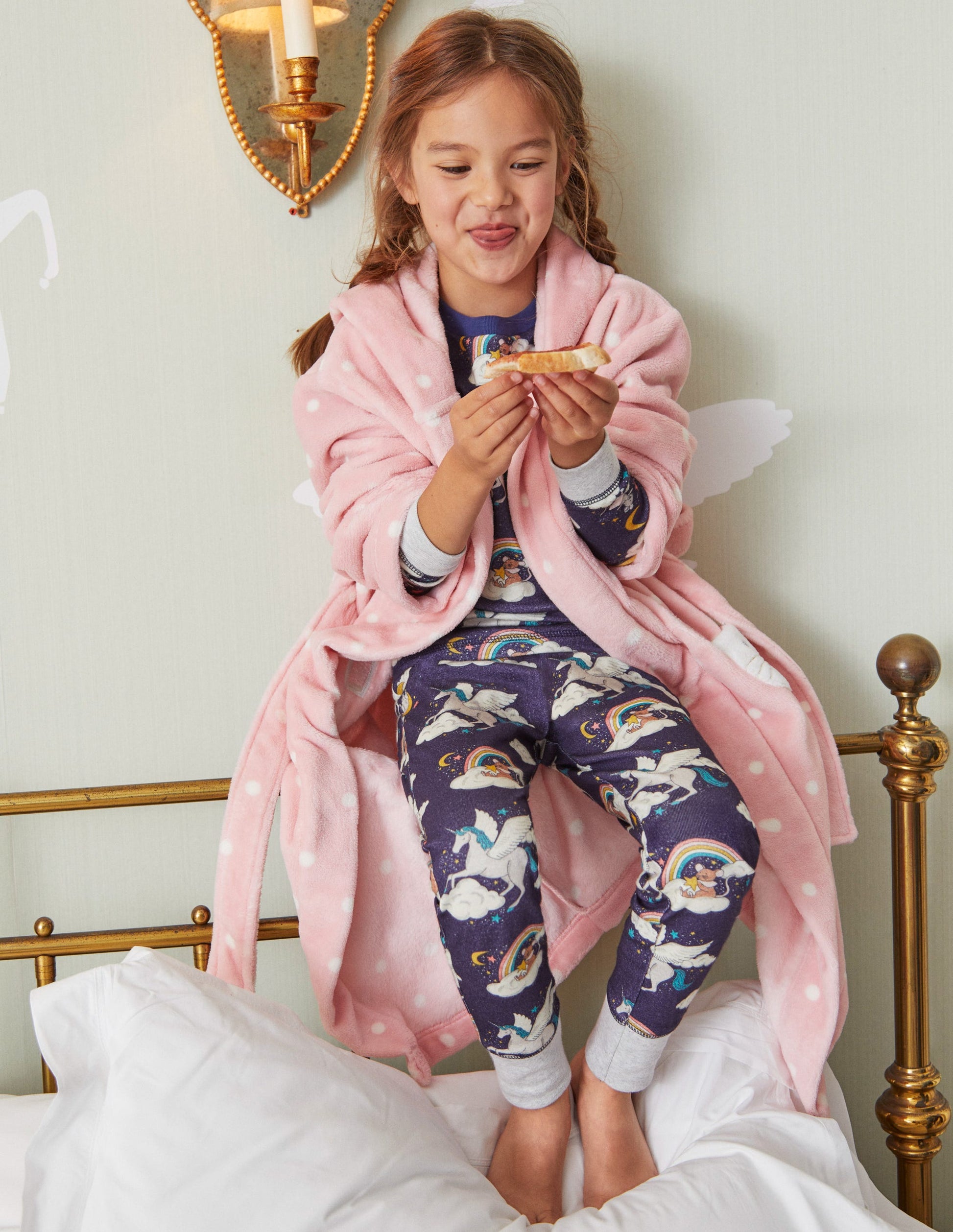 Dressing Gown-Boto Pink Spot Bunny-4