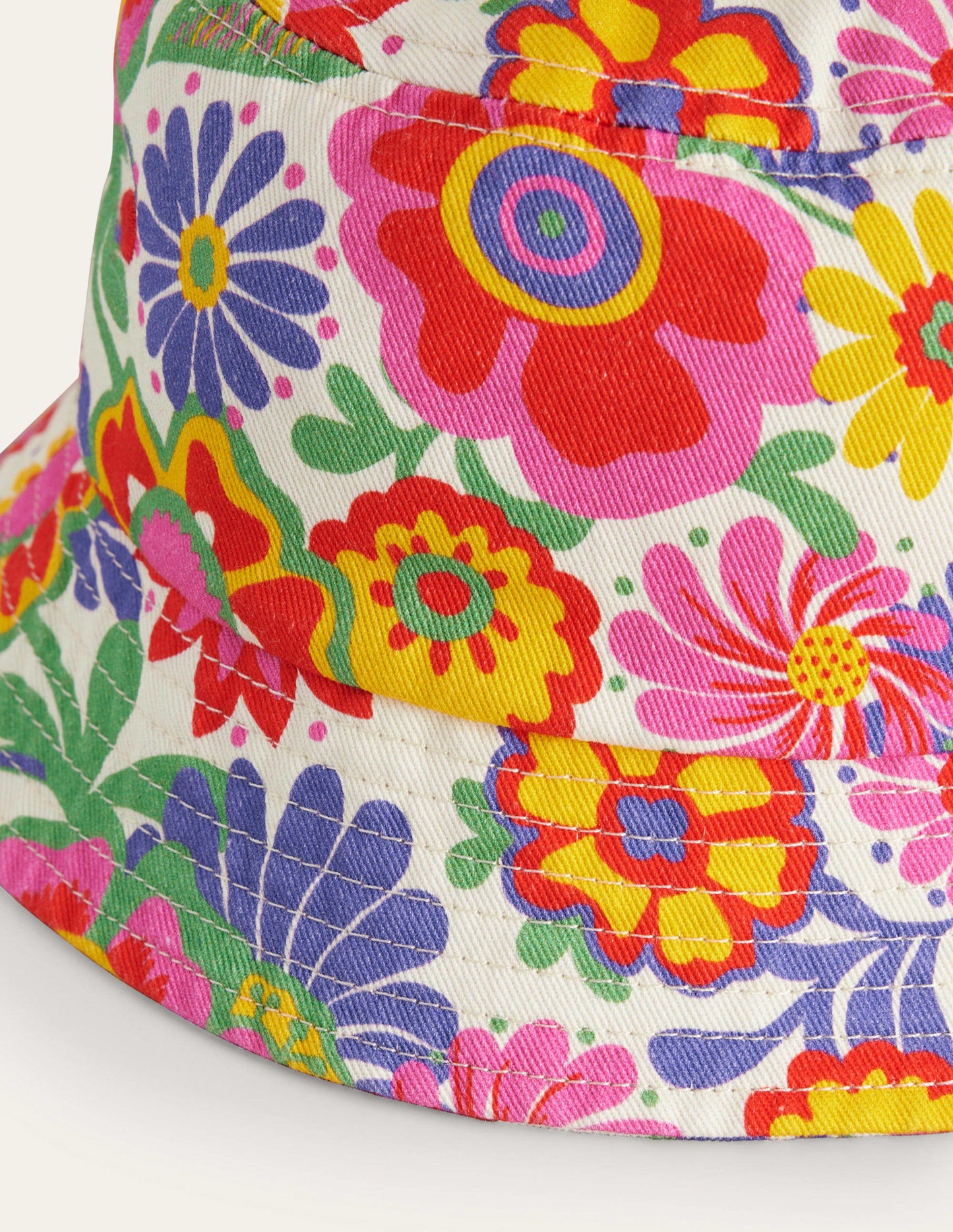 Bucket Hat-Multi Festival Flowers
