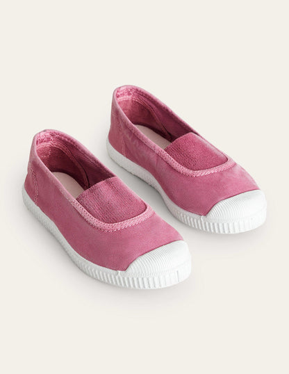 Canvas Plimsolls-Pink-2