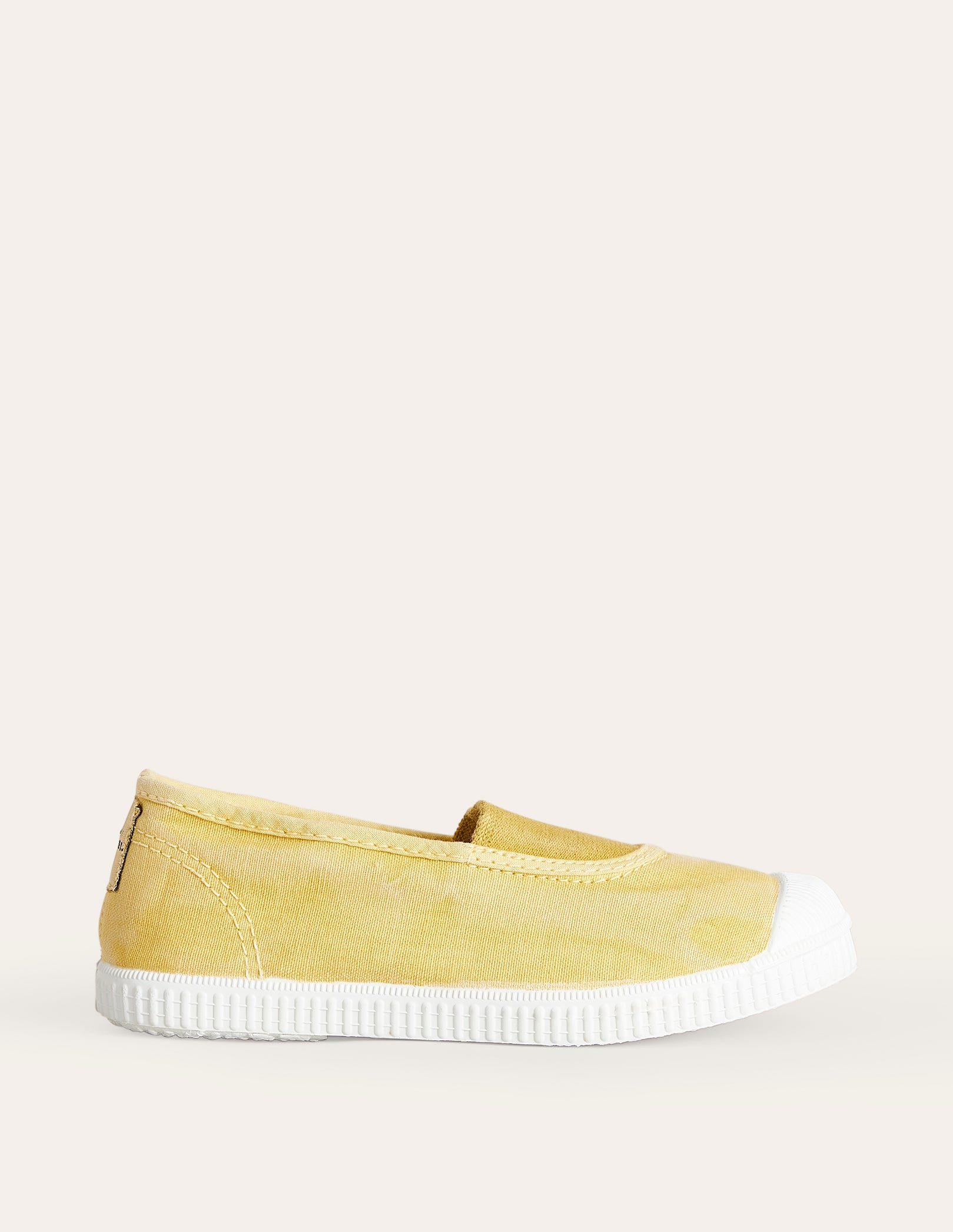 Canvas Plimsolls-Yellow-1