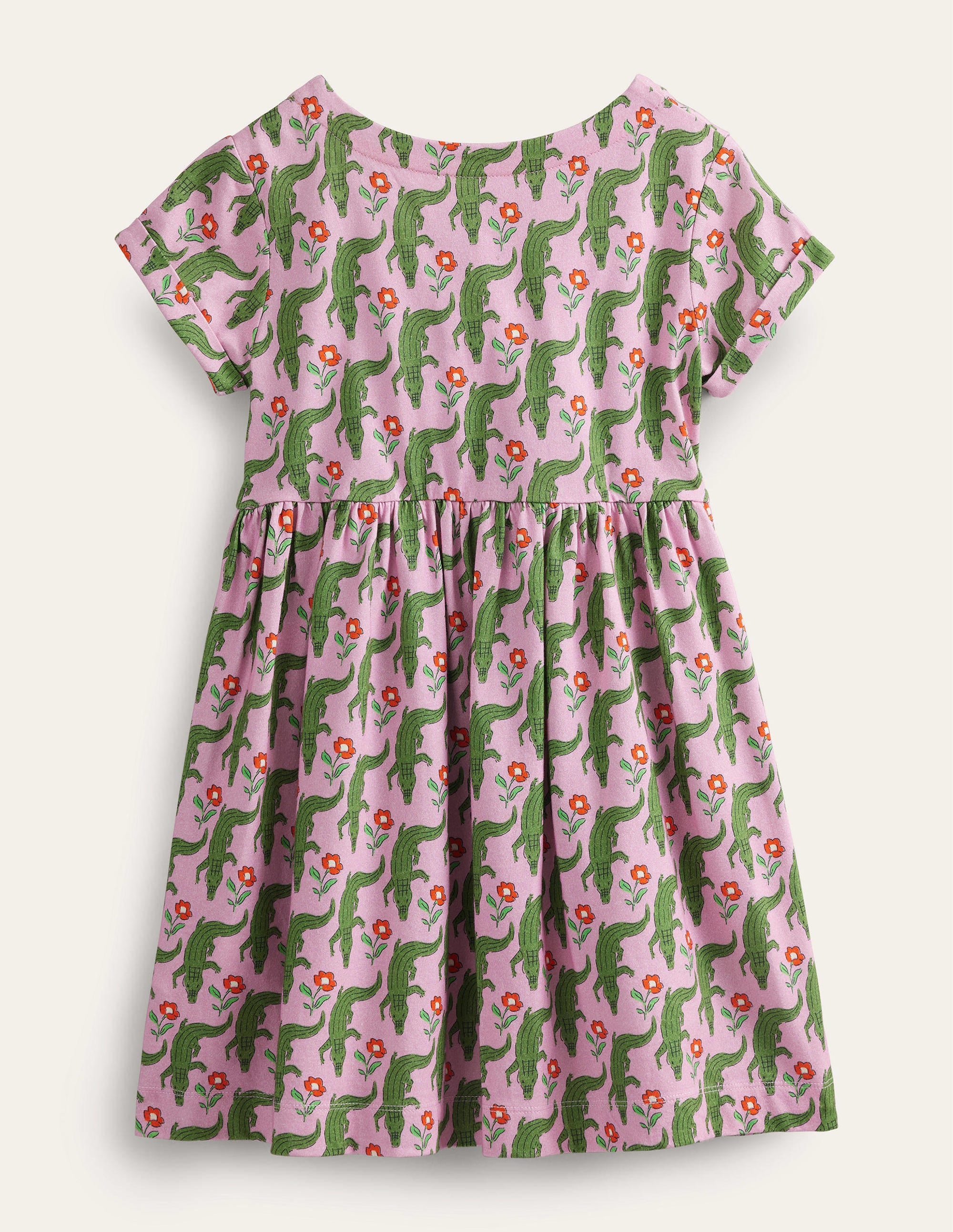 Short Sleeve Fun Jersey Dress-Soft Lavender Crocs - Image 2