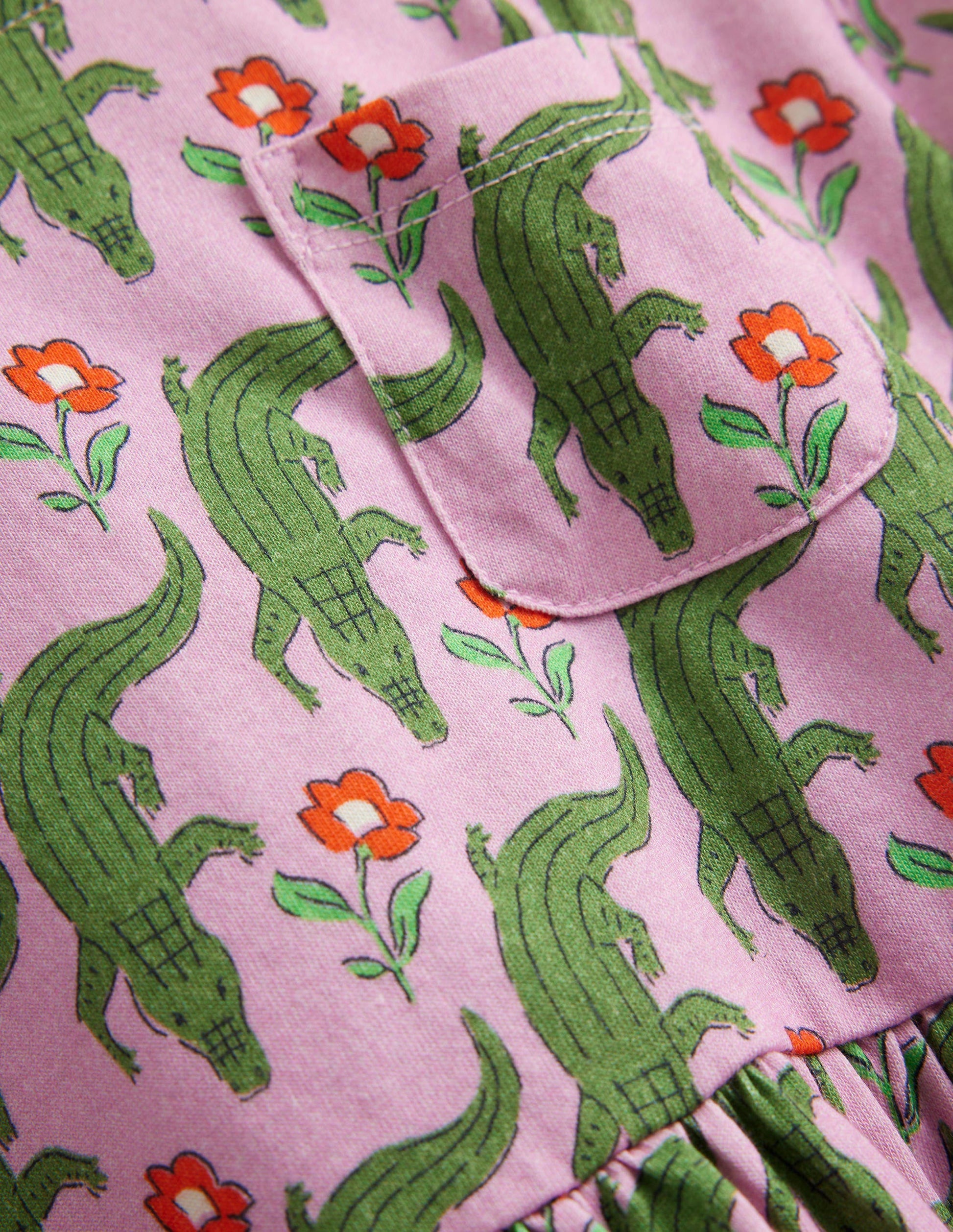 Short Sleeve Fun Jersey Dress-Soft Lavender Crocs-3