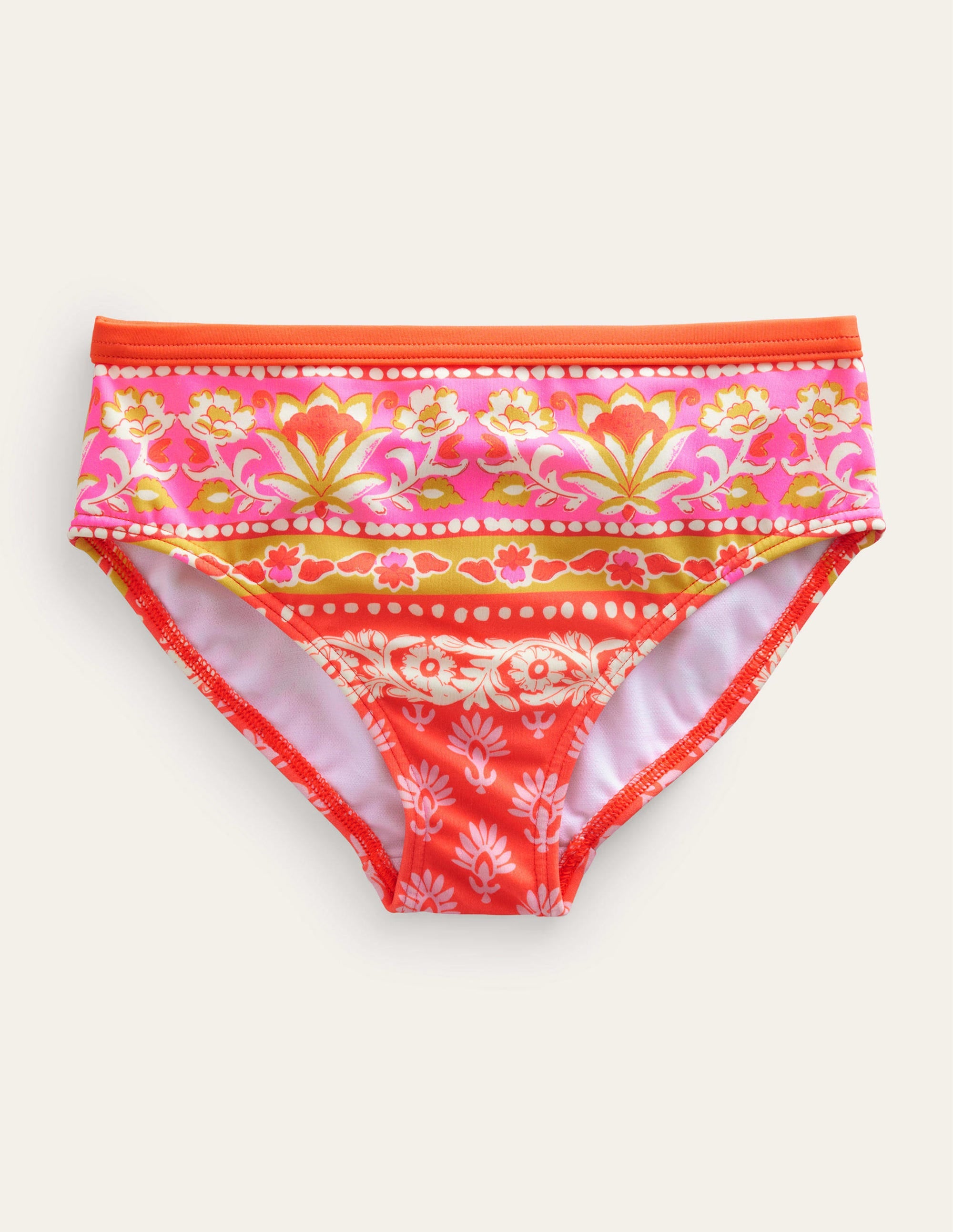 Patterned Bikini Bottoms-Firework Woodblock - Image 1