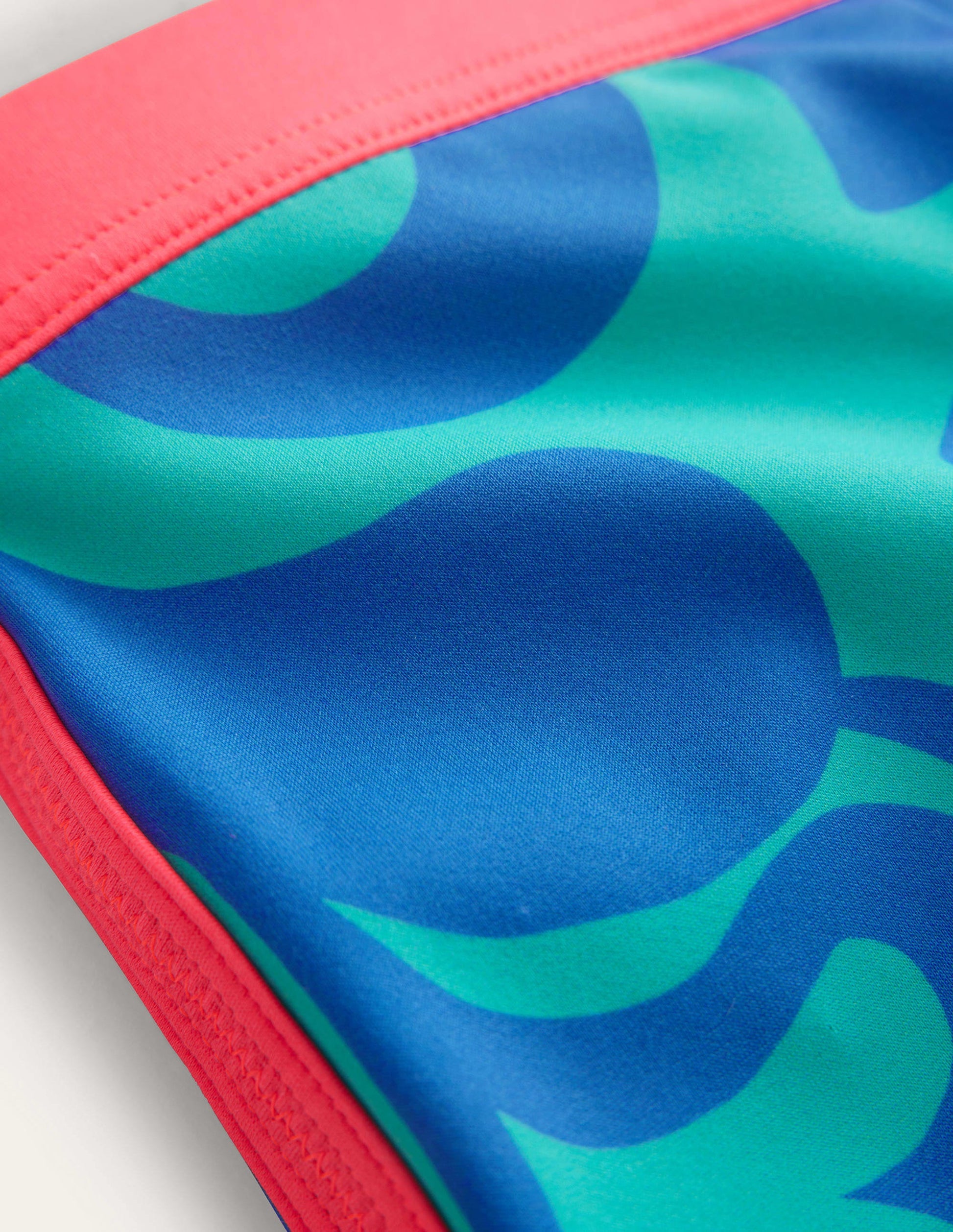 Patterned Swim Shorts-Tropical Green Summer Stencil-3