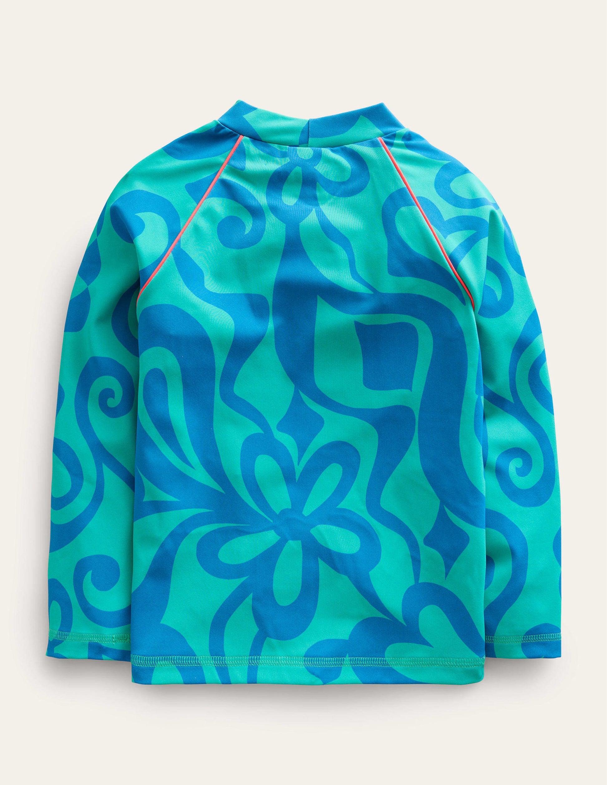 Patterned Rash Vest-Tropical Green Summer Stencil-2