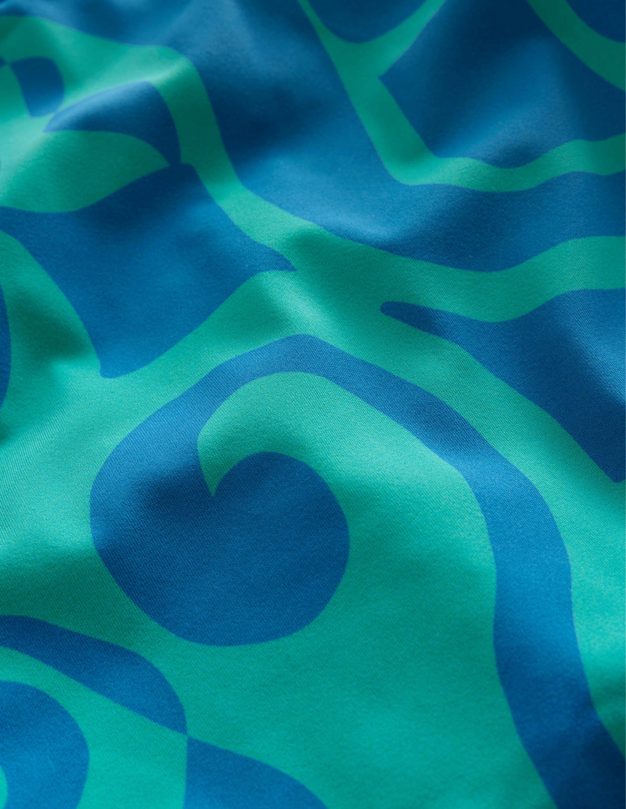 Patterned Rash Vest-Tropical Green Summer Stencil - Image 3