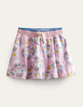 Printed Jersey Skort-Winsome Orchid/Metallic