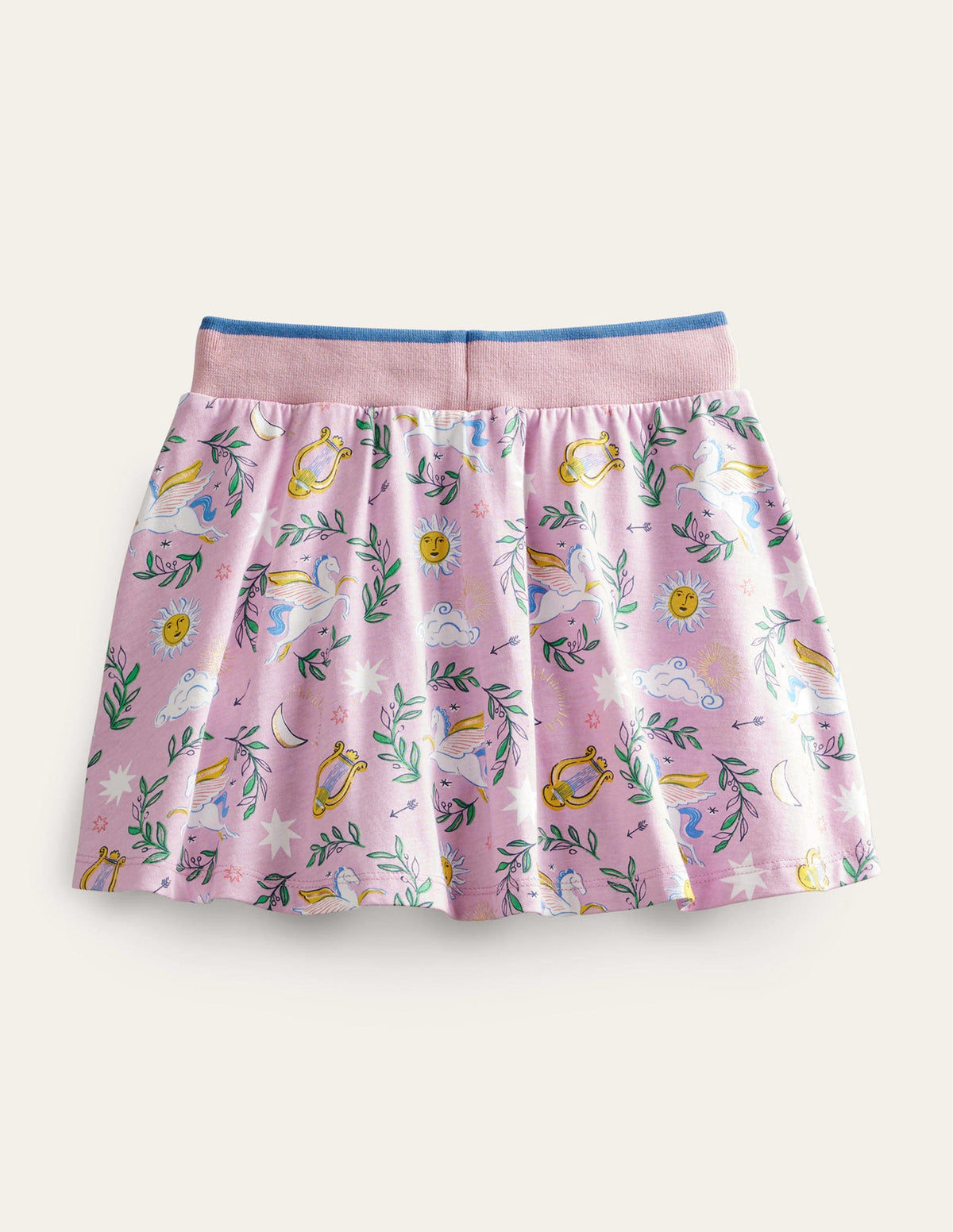 Printed Jersey Skort-Winsome Orchid/Metallic - Image 2