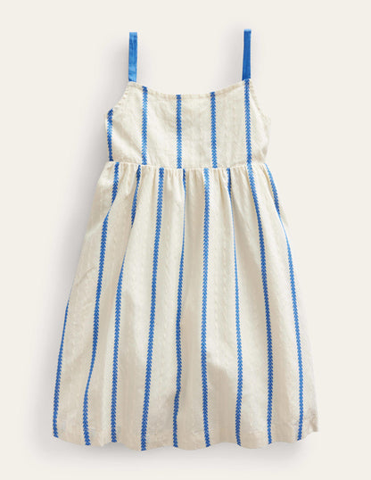 Back Detail Cut Out Dress-Ivory-1