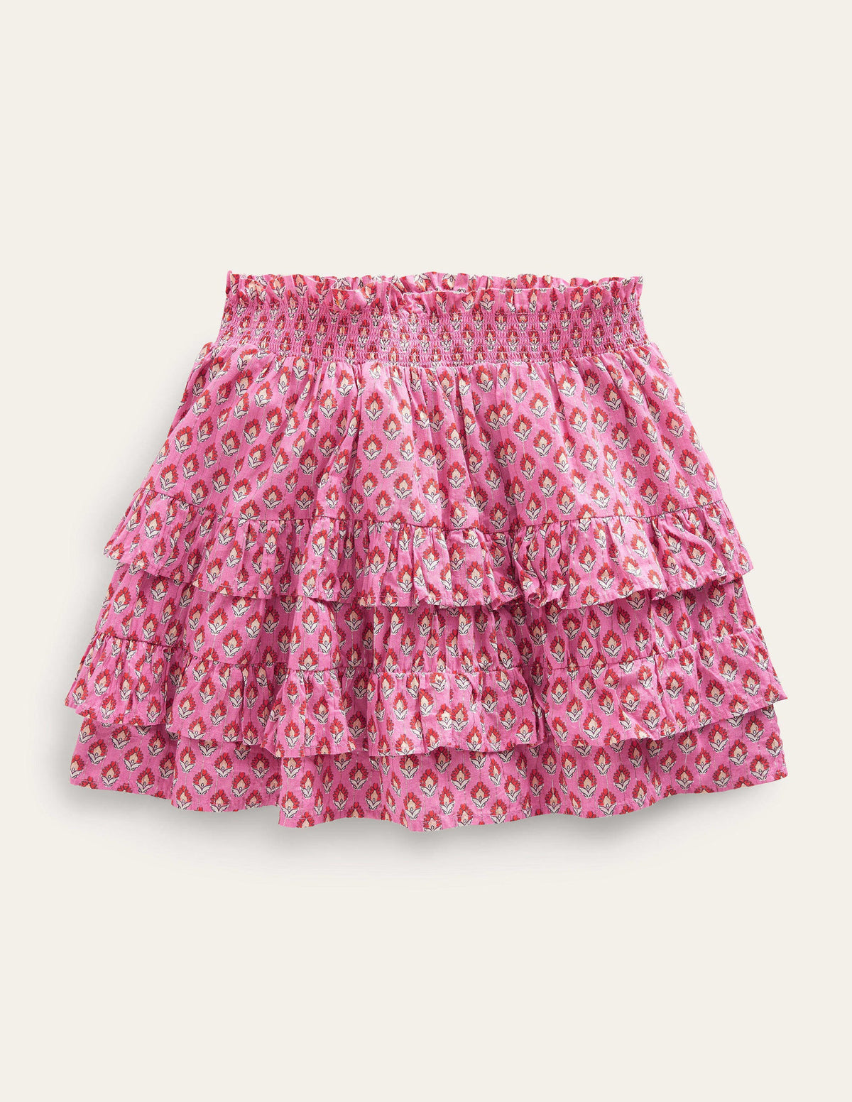 Ruffle Mini Skort-Azalea Woodblock - Image 1