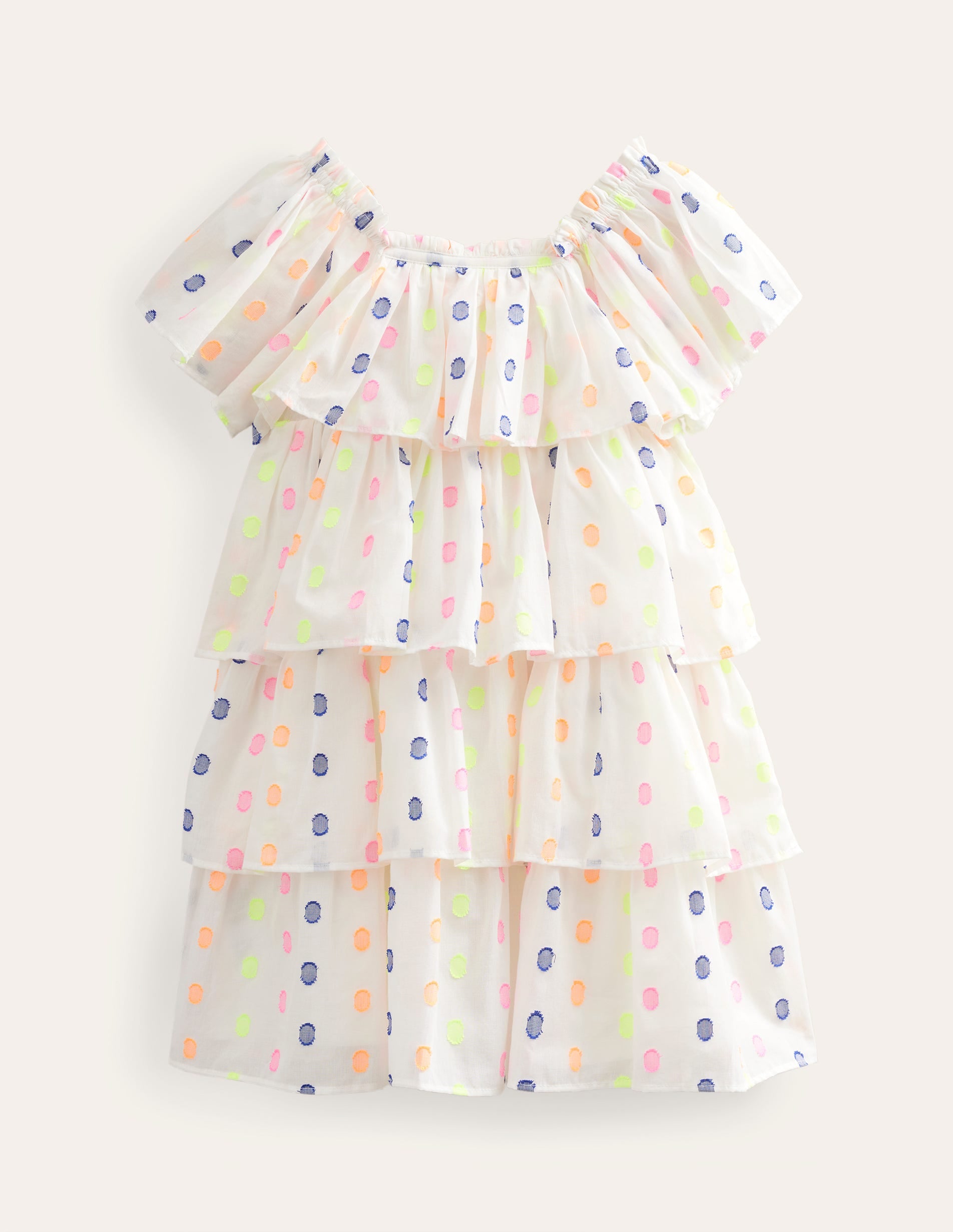 Wing Sleeve Dress-Ivory - Image 2