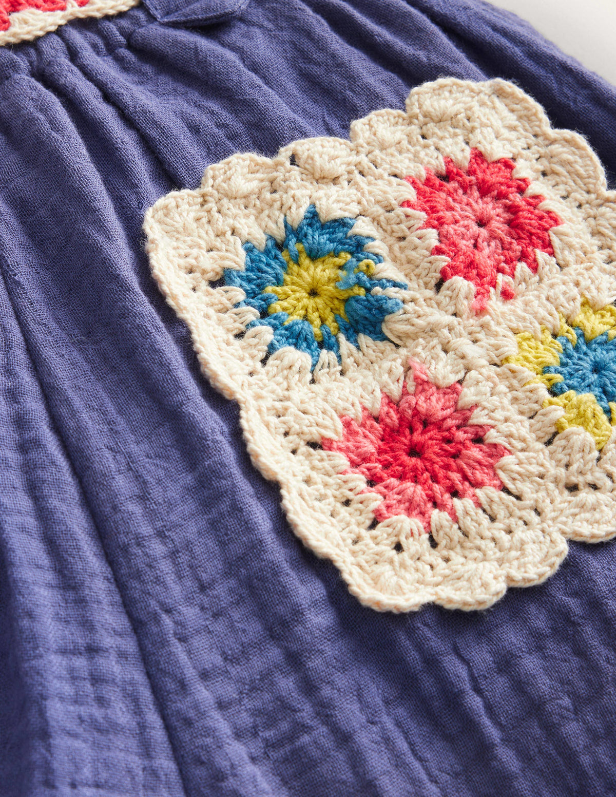 Crinkle Crochet Shorts-Soft Starboard - Image 3