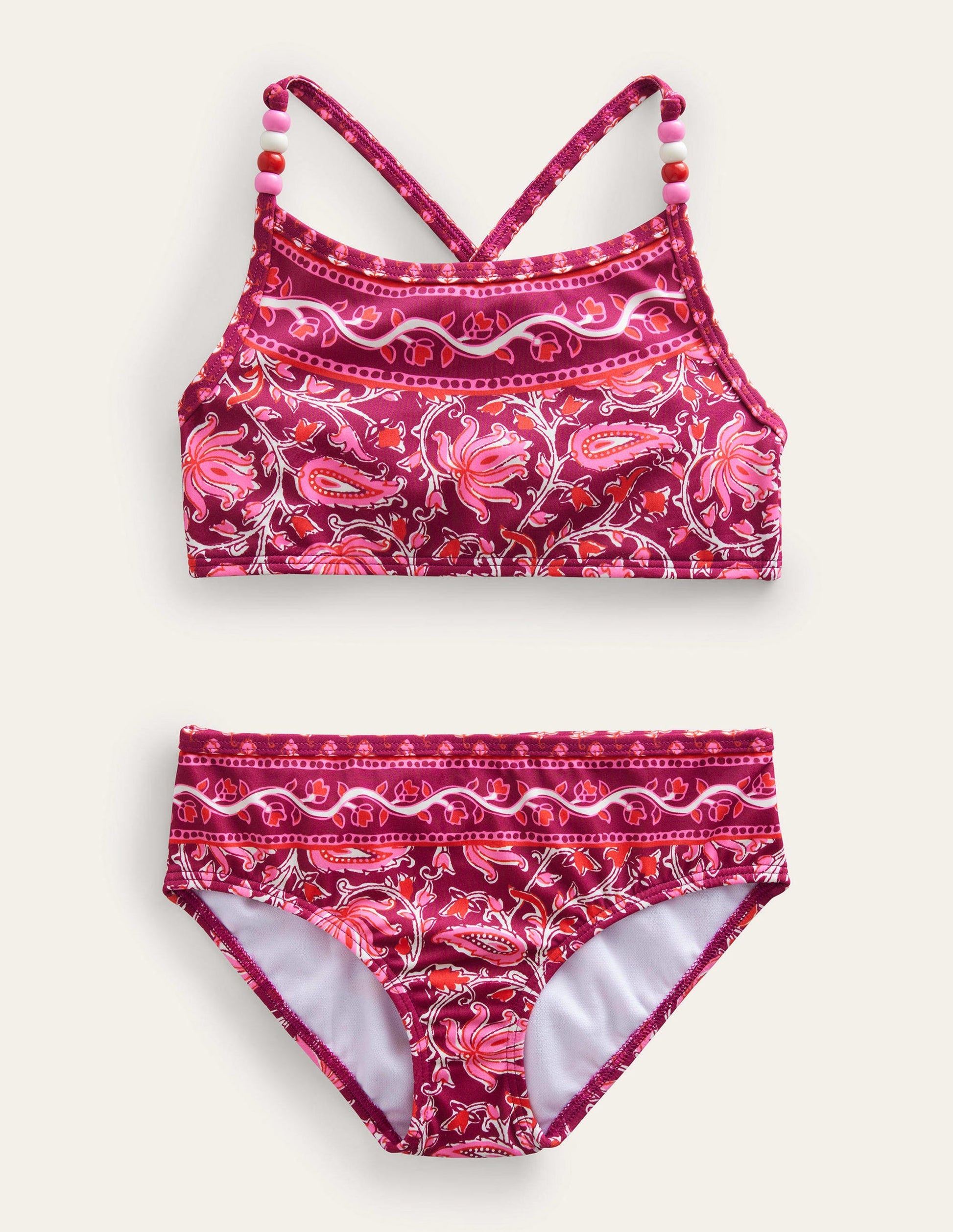 Beaded Bikini-Raspberry Radiance Paisley-1