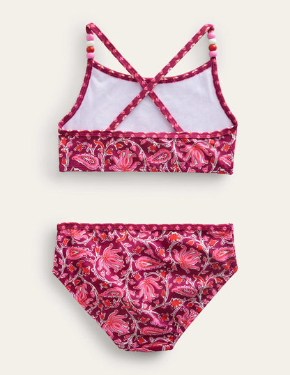 Beaded Bikini-Raspberry Radiance Paisley-2