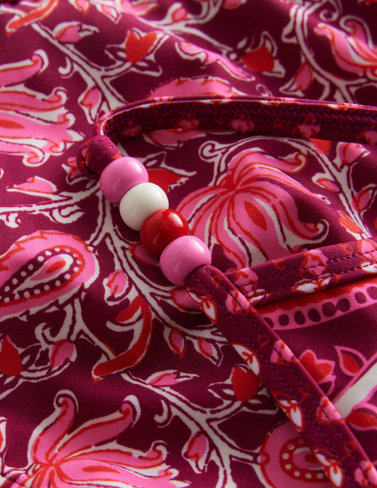 Beaded Bikini-Raspberry Radiance Paisley