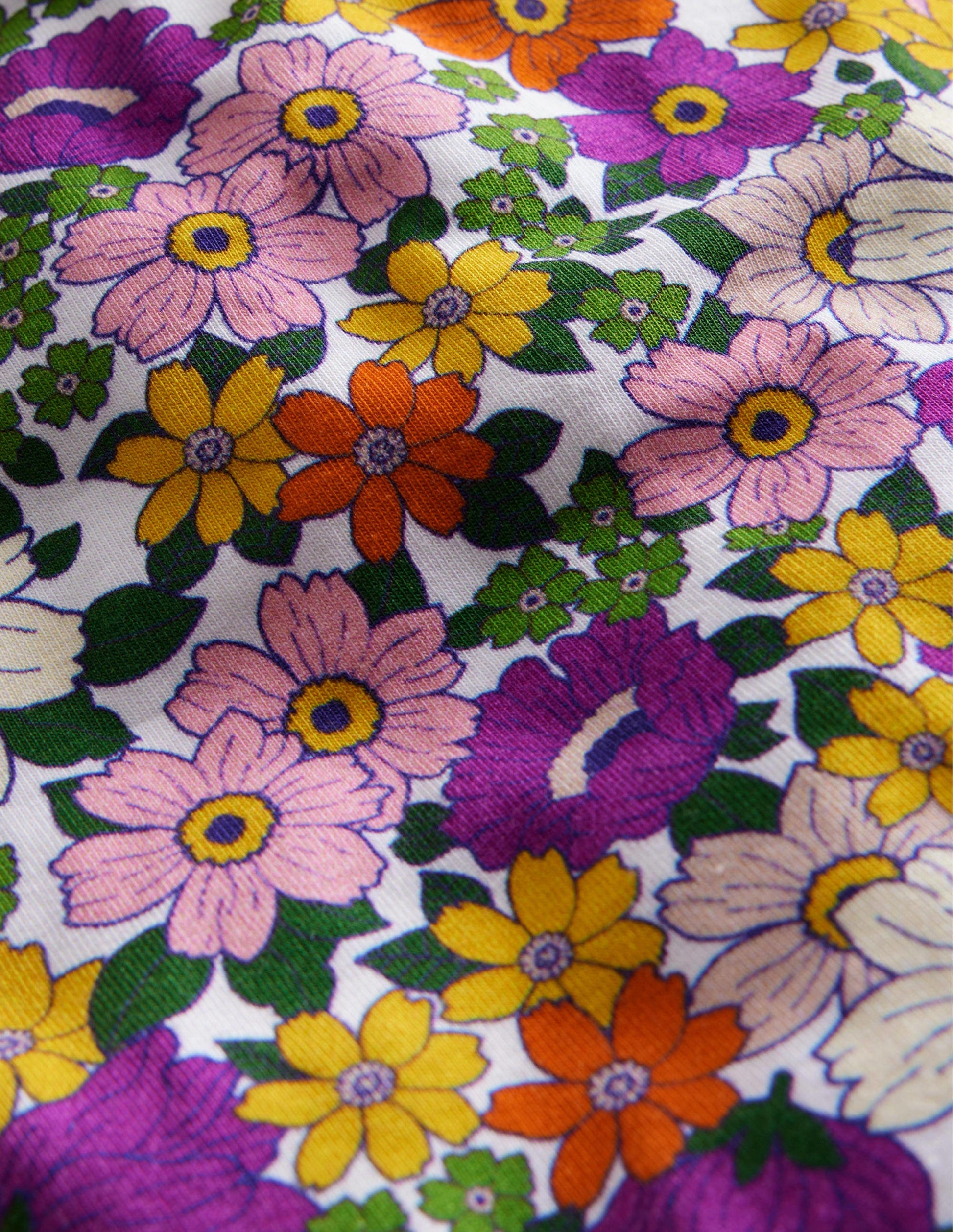 Cycling Shorts-Radiant Orchid Purple Floral-3